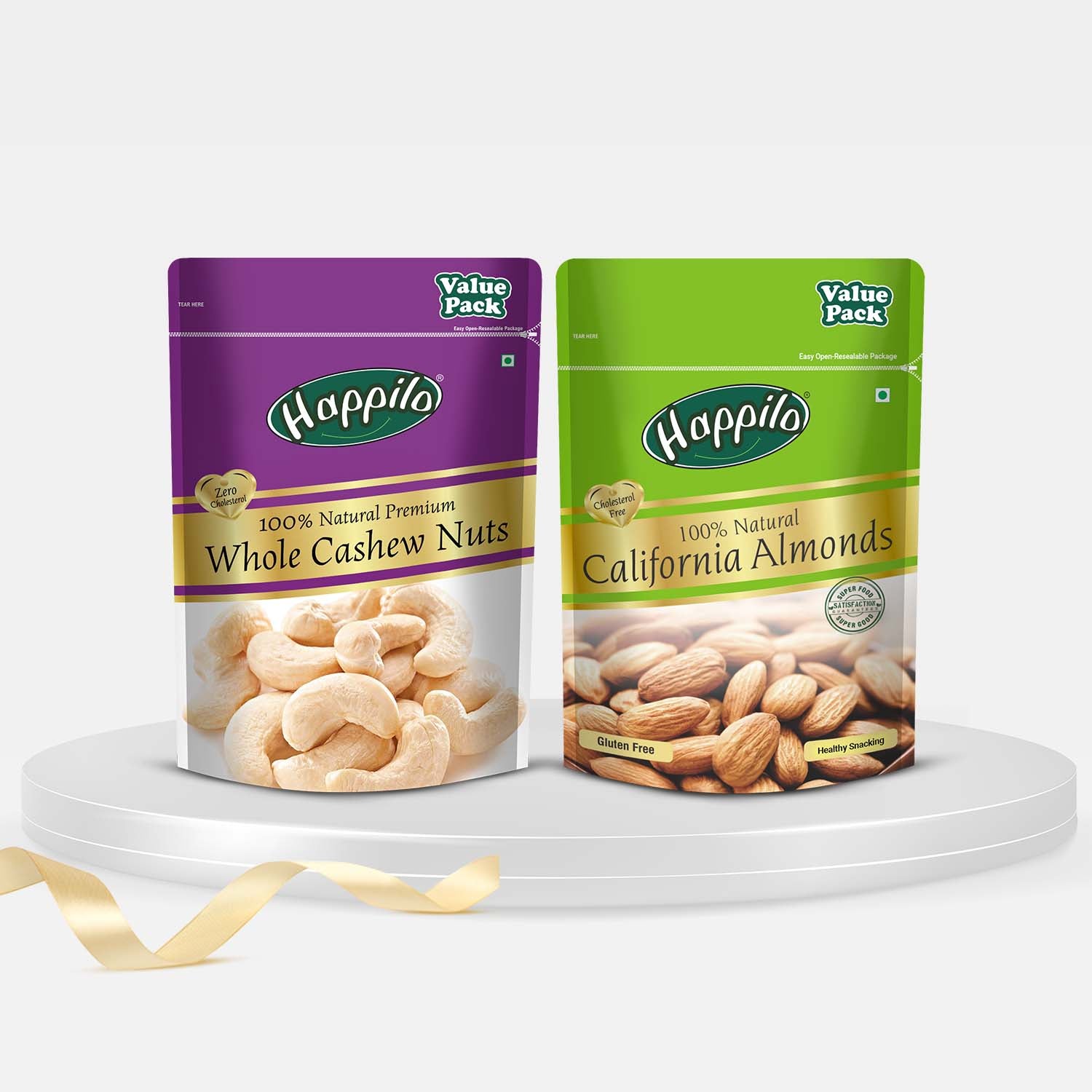 Dry Fruit Combo 2kg (Almonds 1kg, Cashews 1kg)