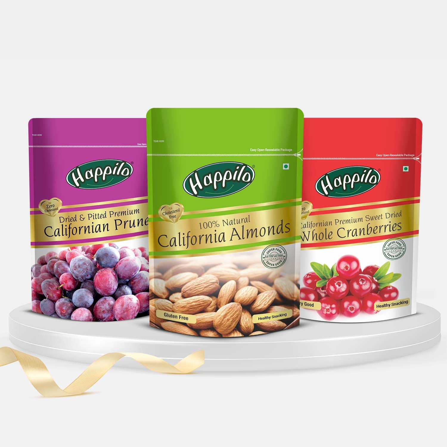 Premium Dry Fruits Combo (Californian Almonds, Californian Prunes, Cal