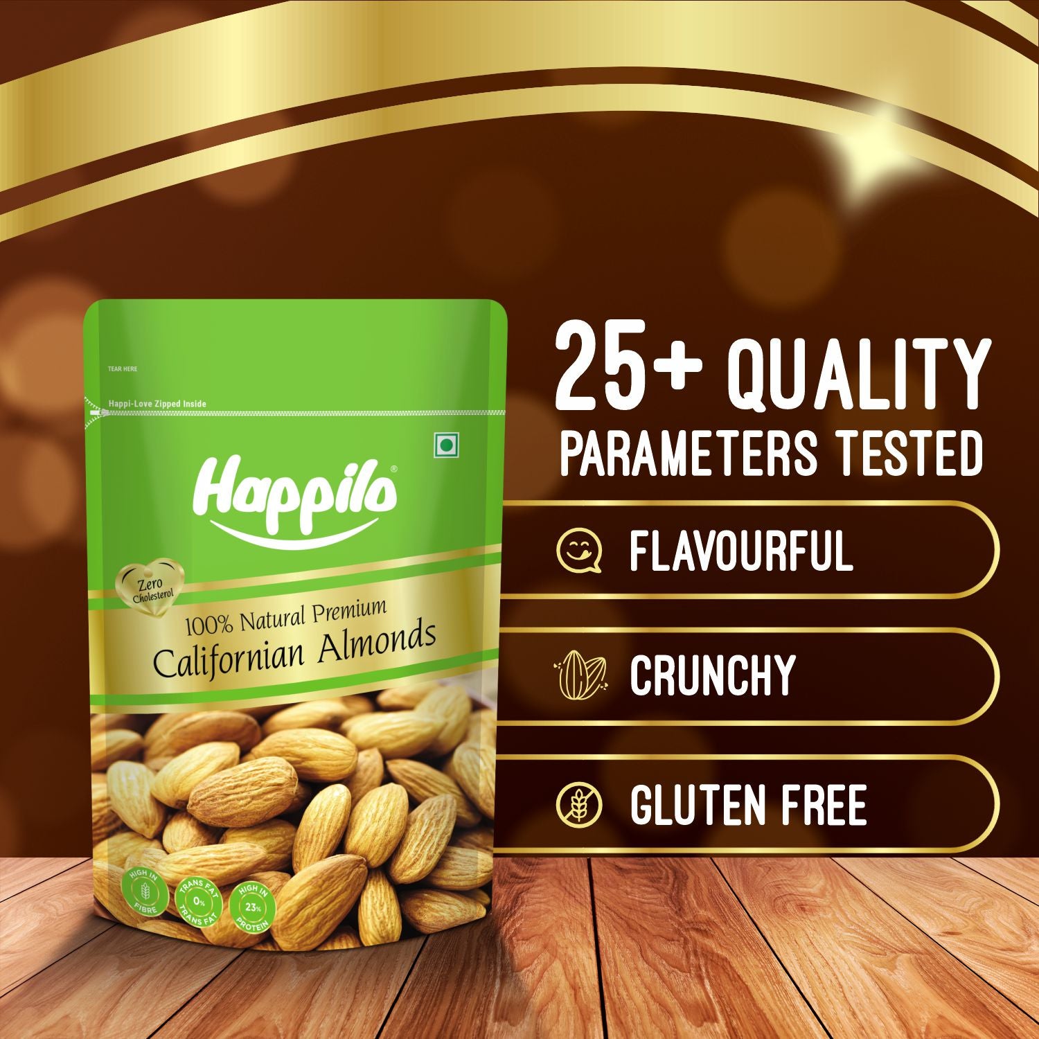 Happilo 100% Natural Premium Californian Almonds