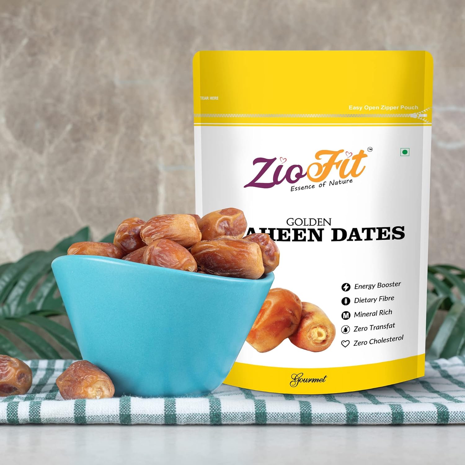 Ziofit Golden Shaheen Dates 250g (Buy 1 Get 1 Free)