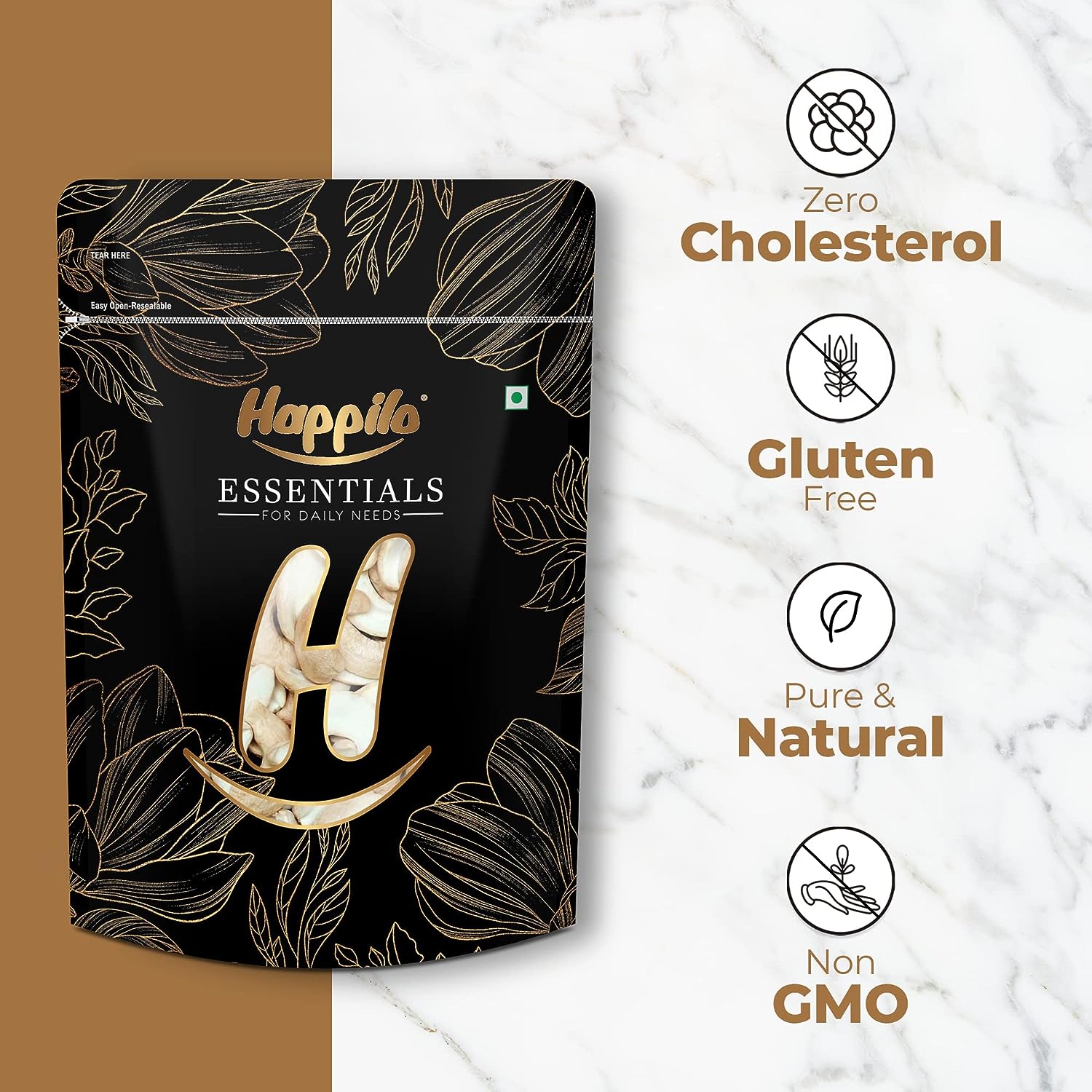 Happilo Essentials Cashew Halves 2pcs