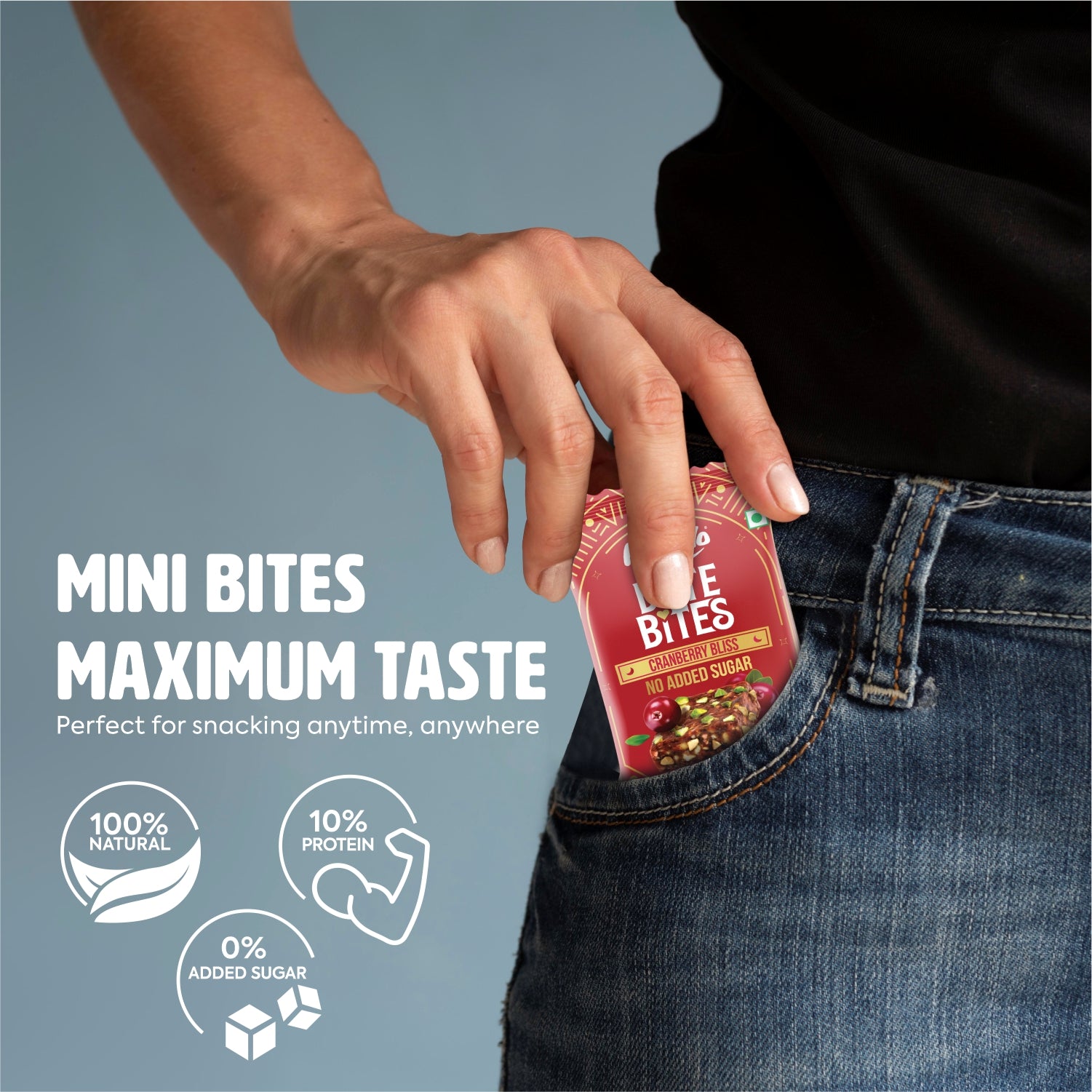 Happilo Premium Date Bites Cranberry