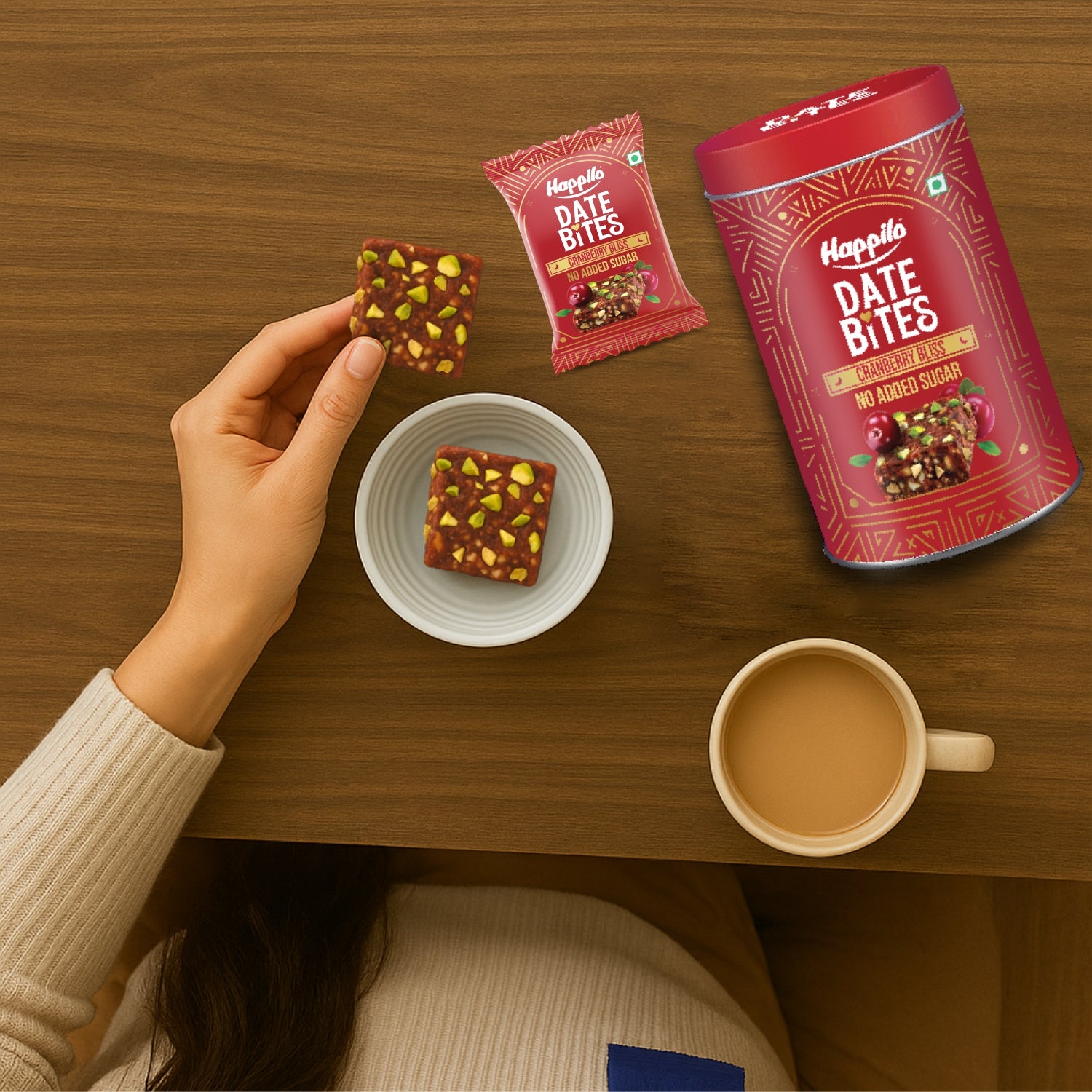 Happilo Premium Date Bites Cranberry