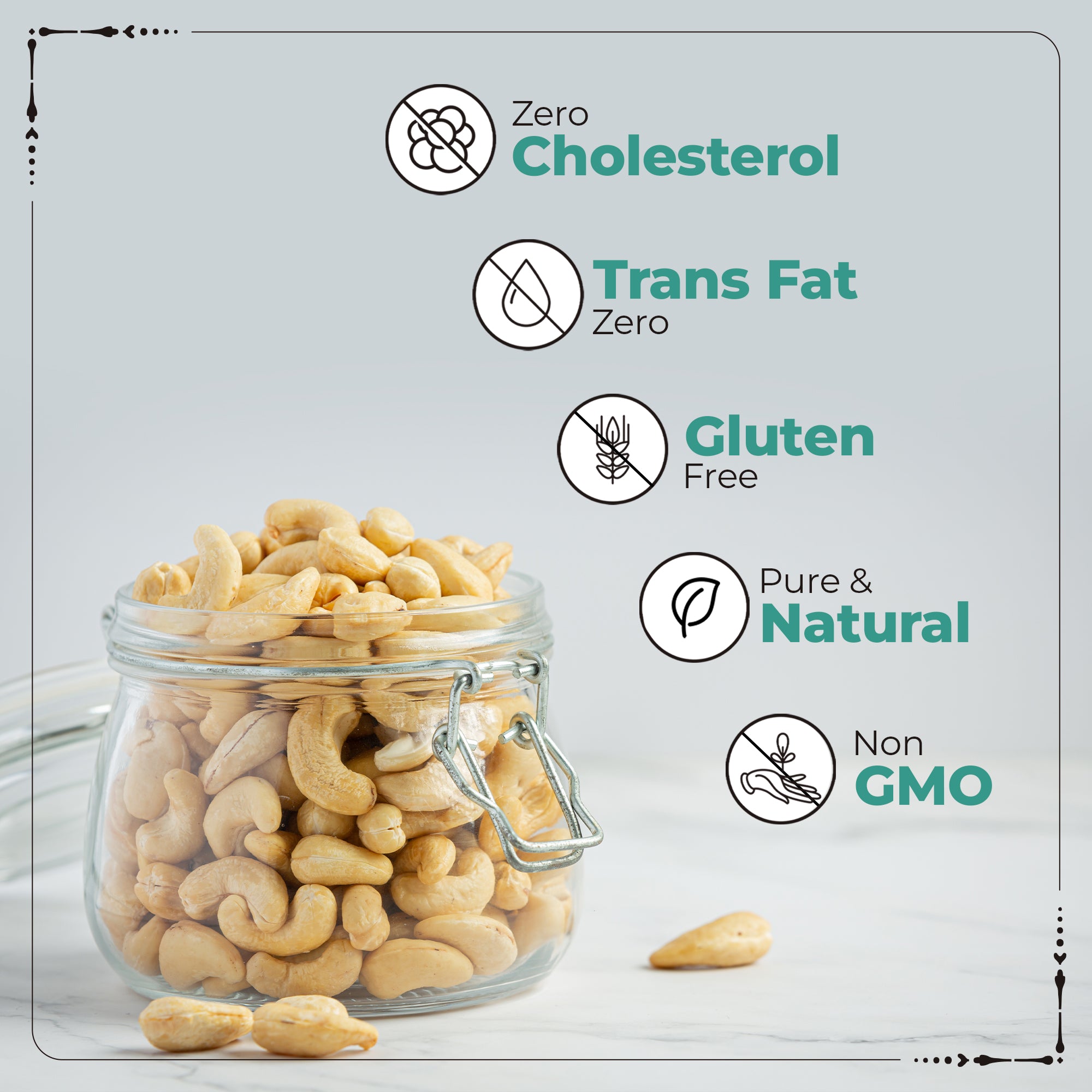 Happilo Natural Popular Cashews, Nutritious & Delicious Nuts, Signature Plain, High Fiber, Rich In Protein, 400g
