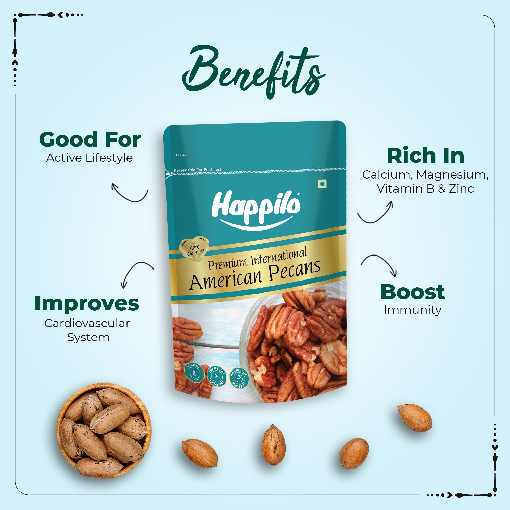 Happilo Premium International Exotic Pecannut Kernels
