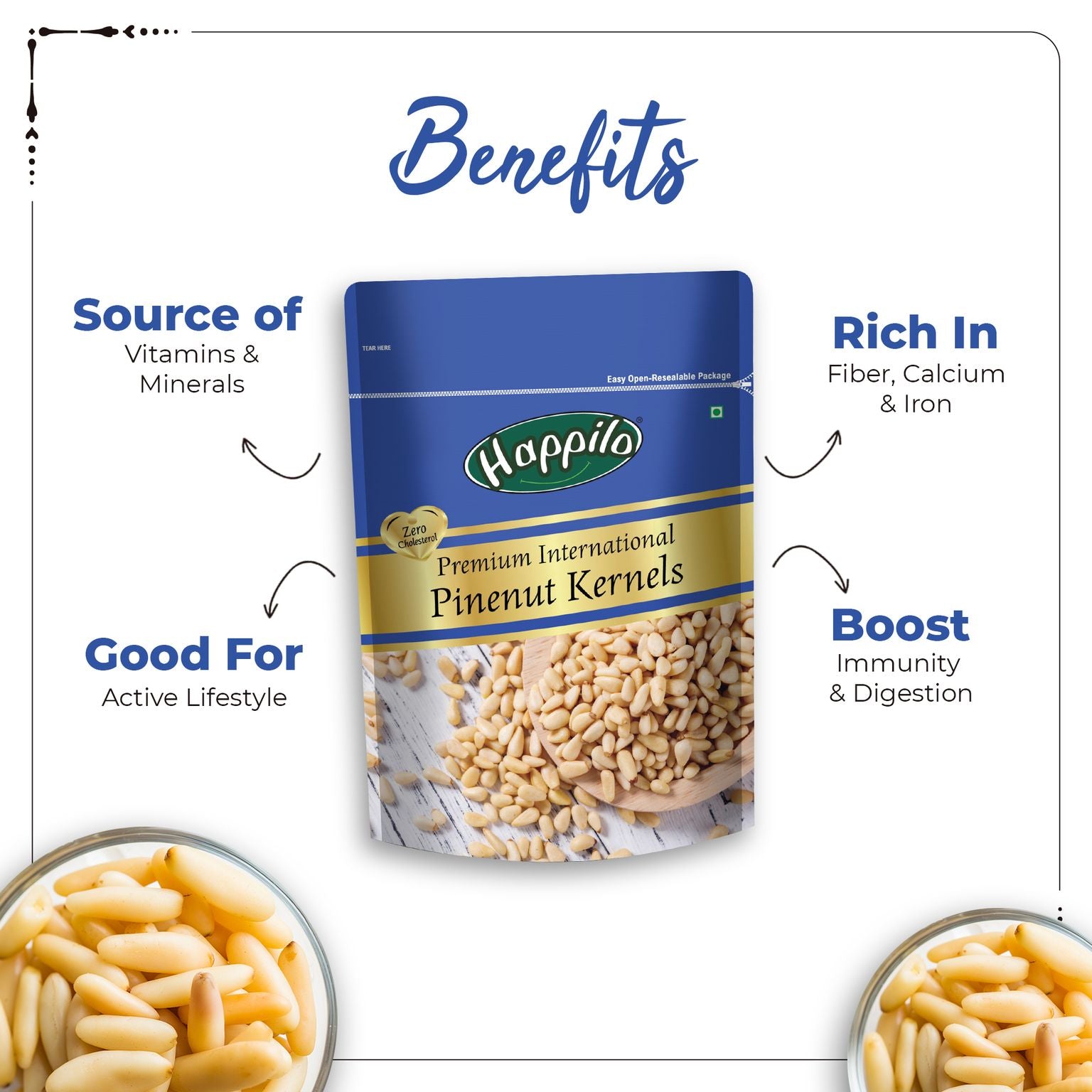 Happilo Premium International Exotic Pinenut Kernels