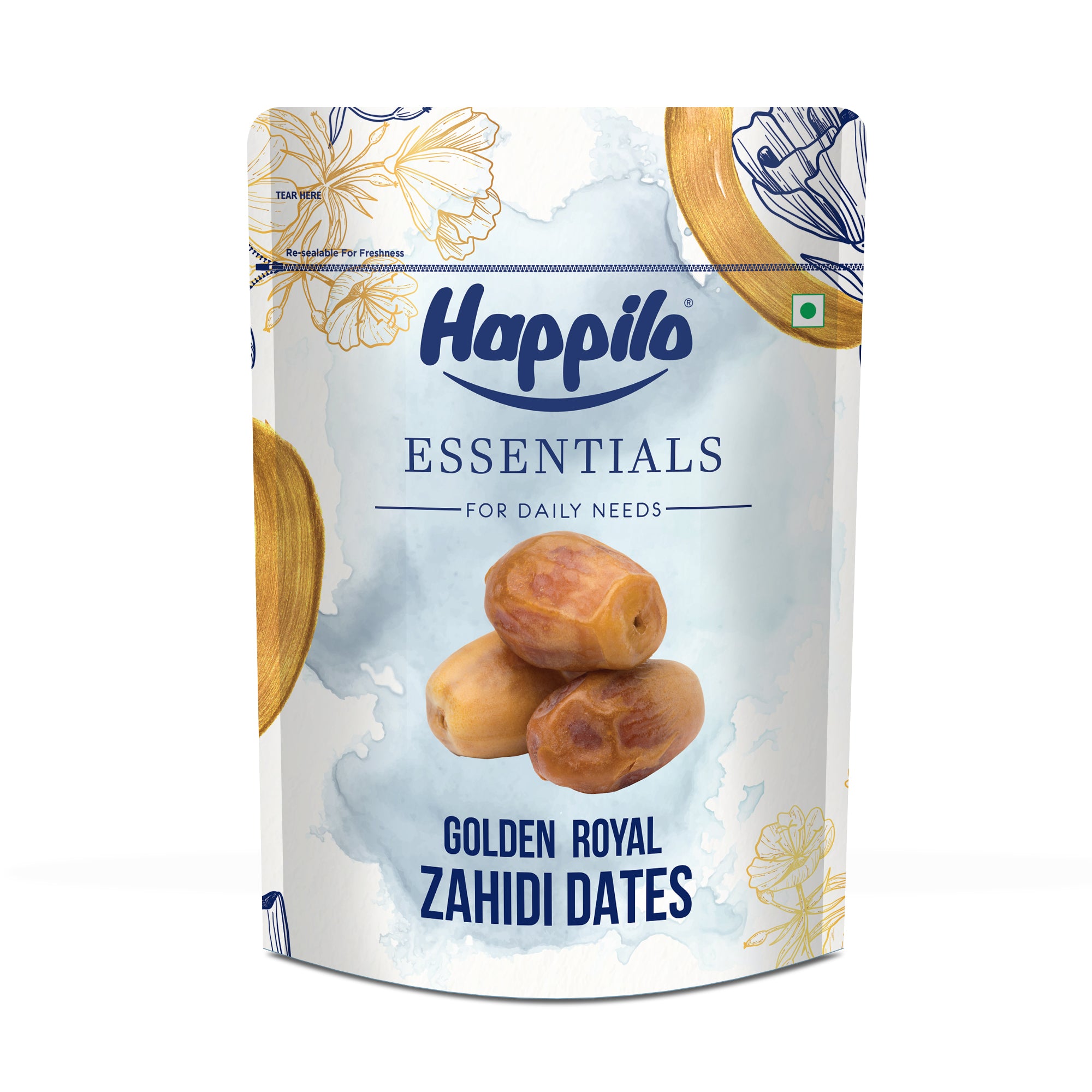 Happilo Essential Golden Royal Zahidi Dates 500g