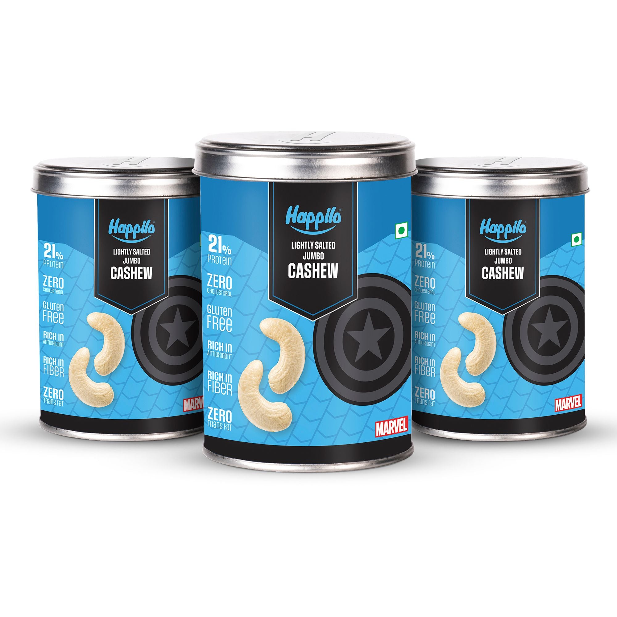 Captain America Edition Lightly Salted Jumbo Cashews 150g