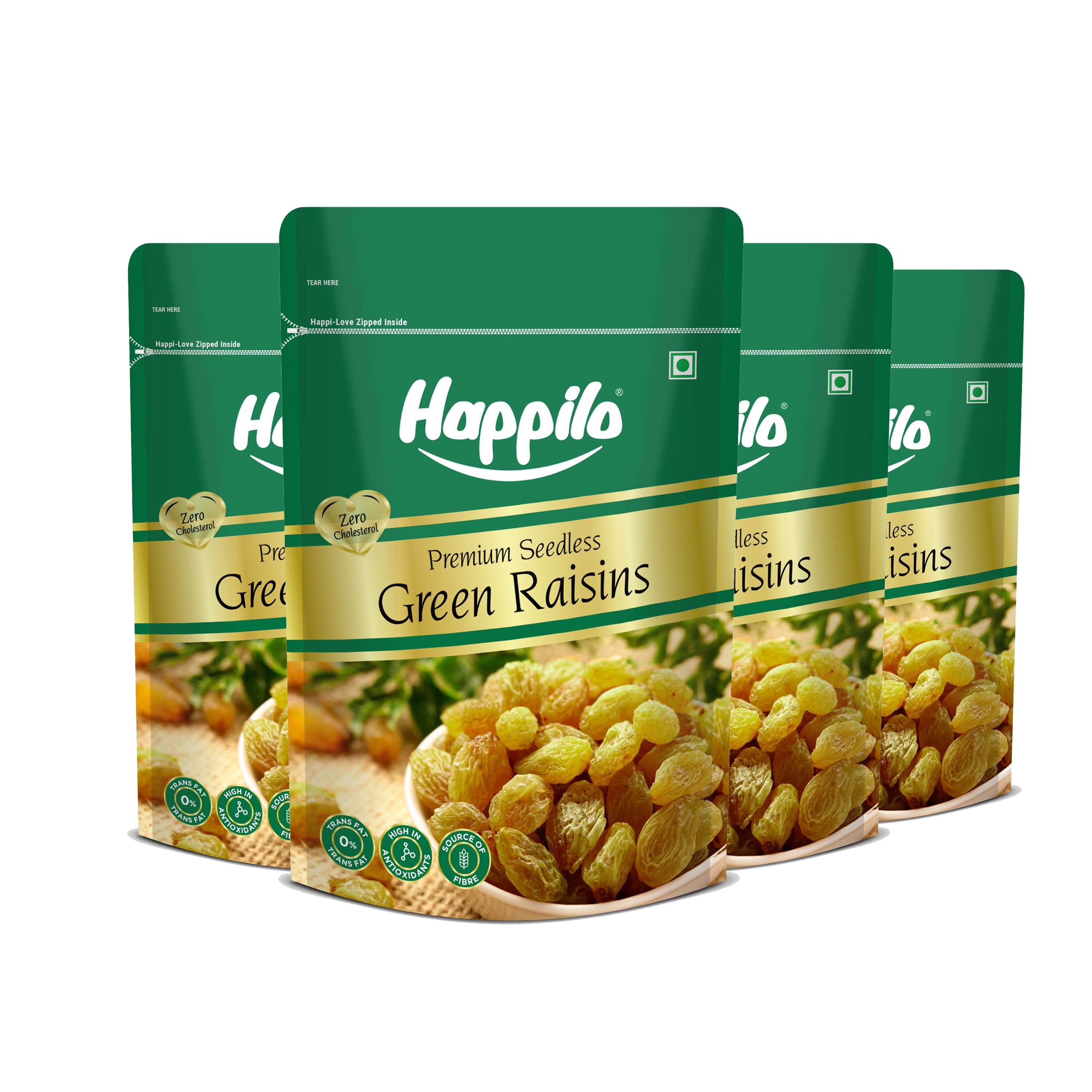 Happilo Premium Seedless Green Raisins