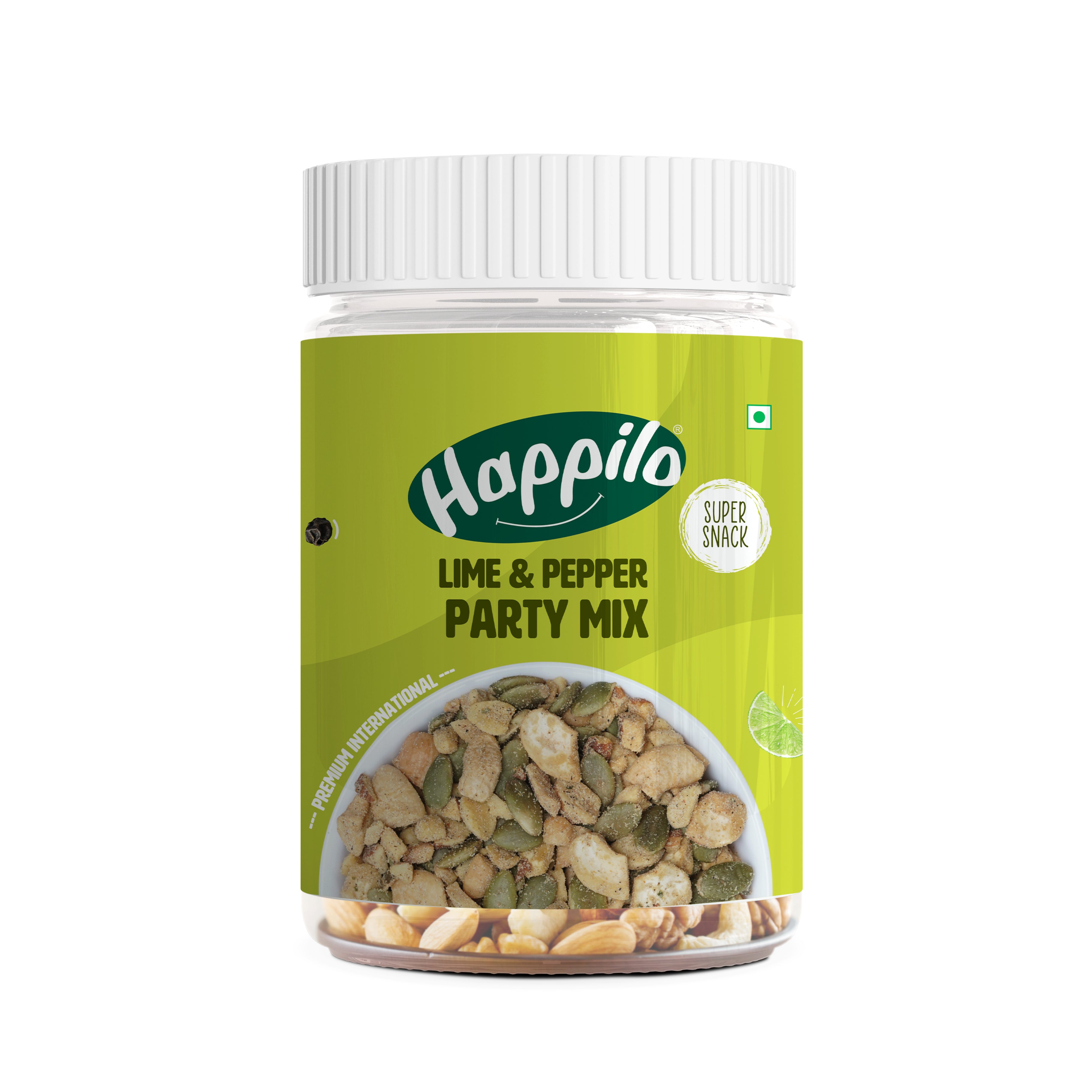 Happilo Premium International Lime & Pepper Party Mix 200g