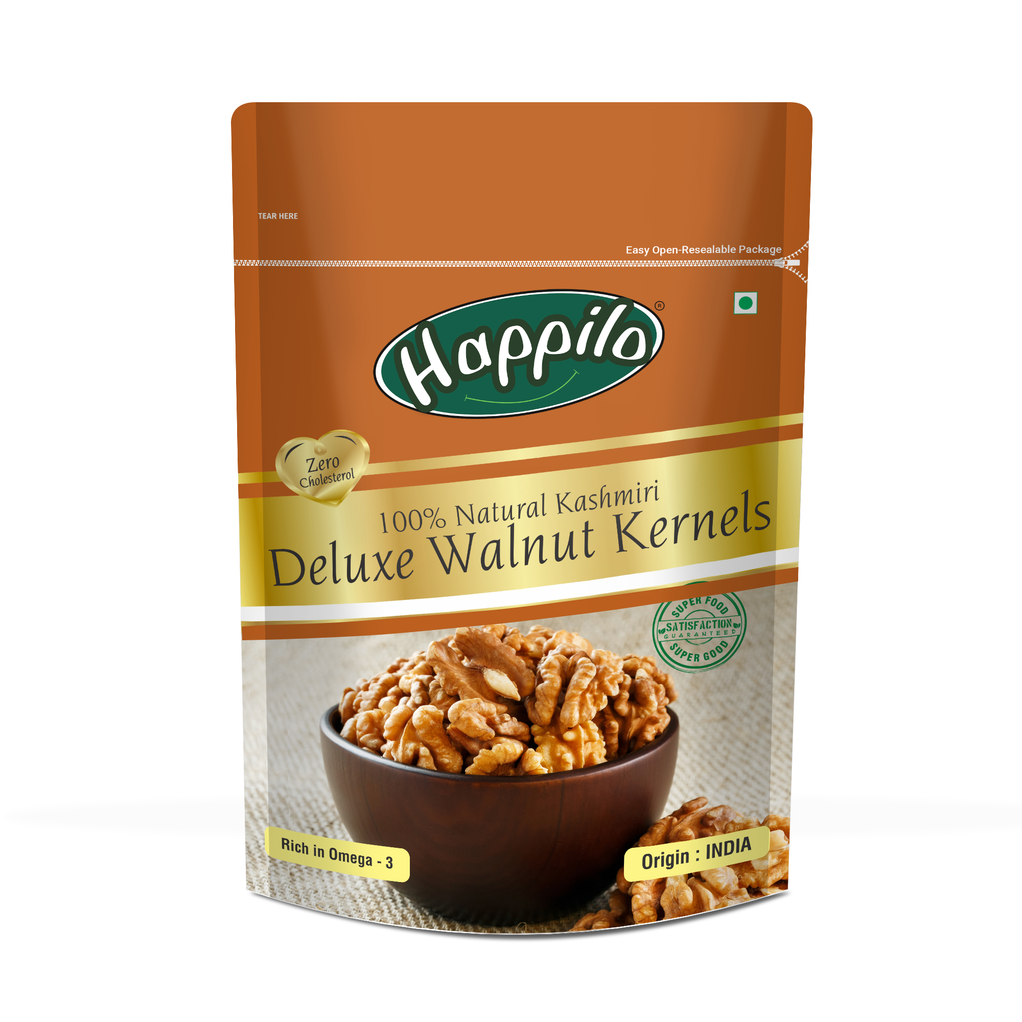 Happilo 100% Natural Deluxe Kashmiri Walnut Kernels