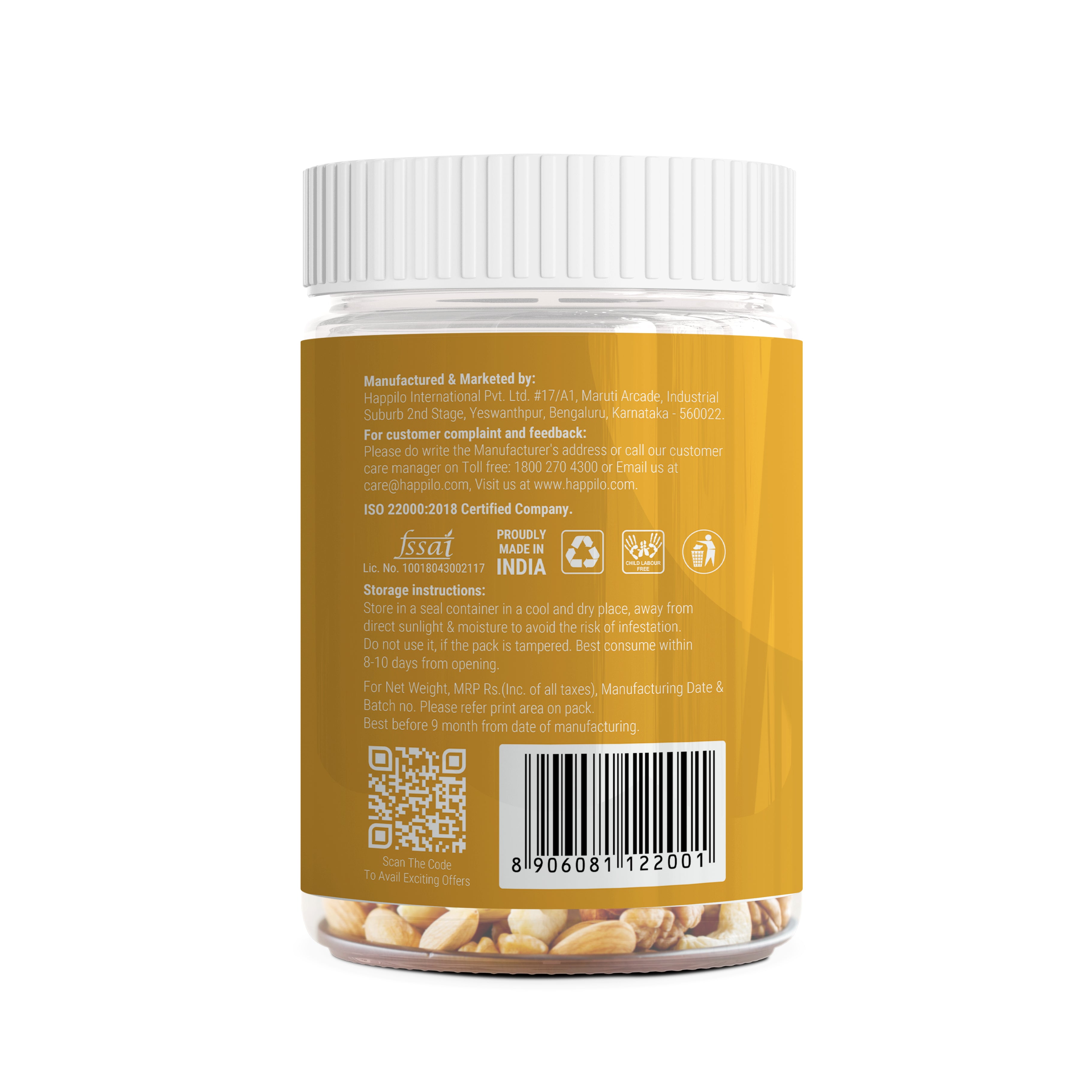 Happilo Premium International Dry Fruit Antioxidants Mix 200g