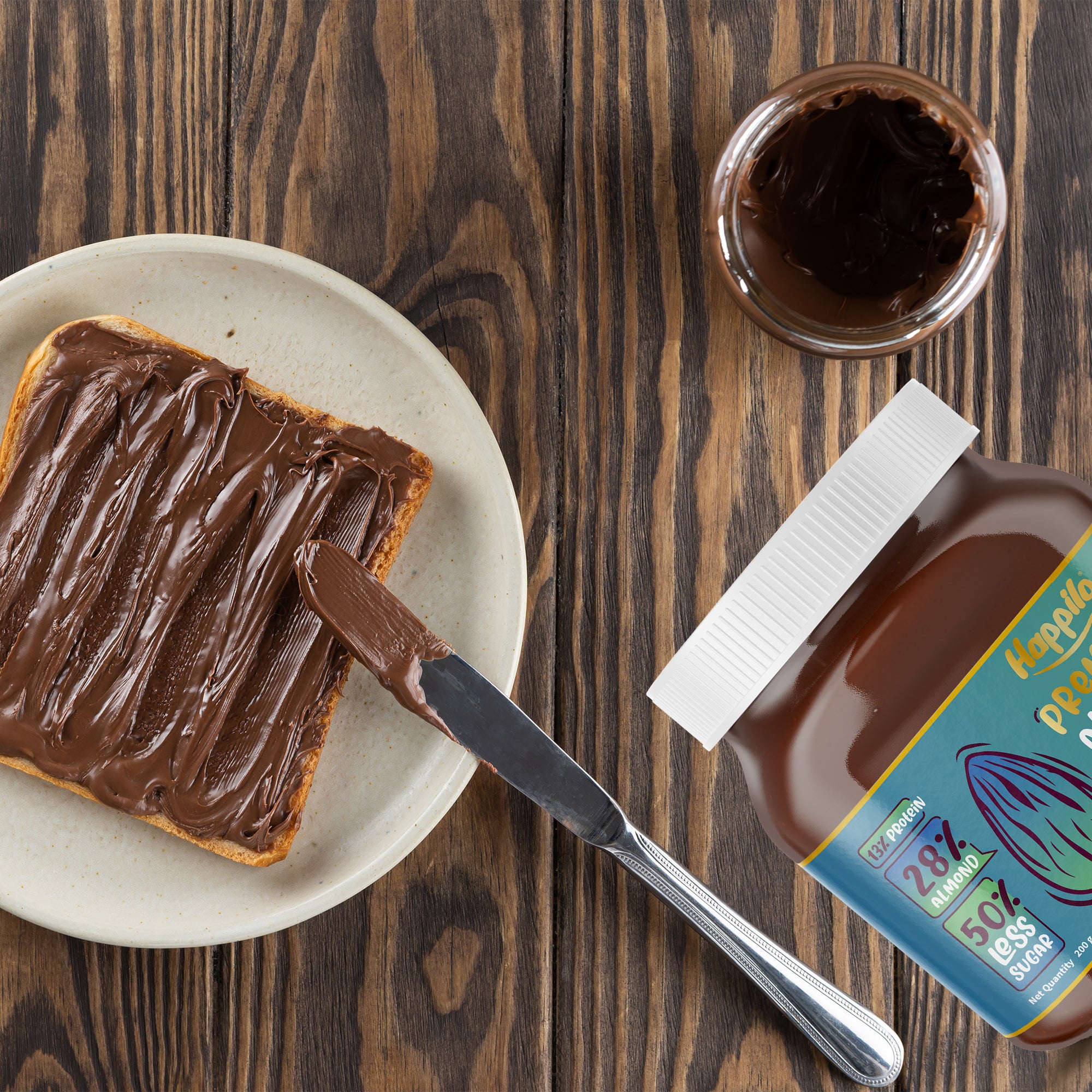 Happilo Premium Chocolate Almond Spread 200g