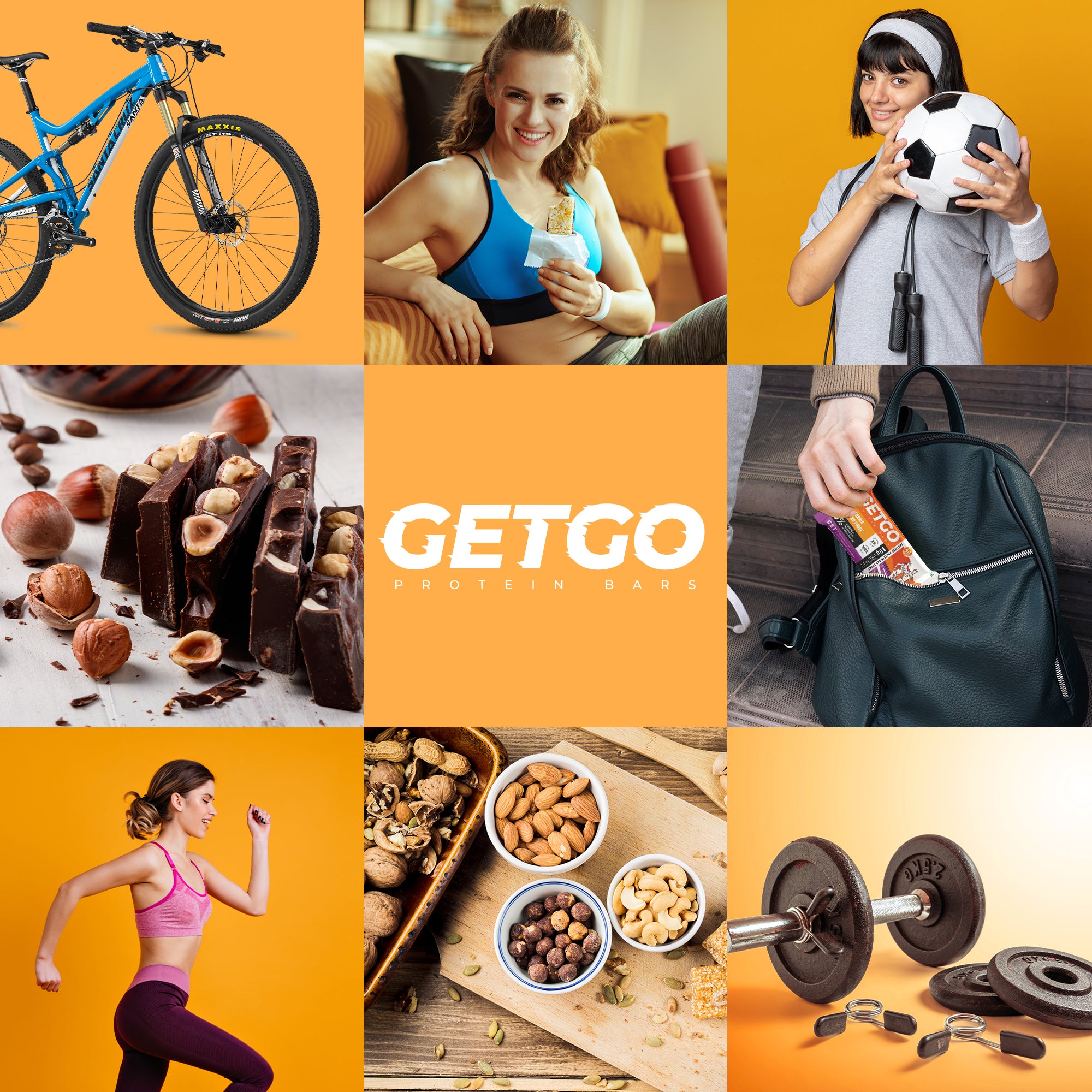 GetGo California Almond Fudge Protein Bar 43g