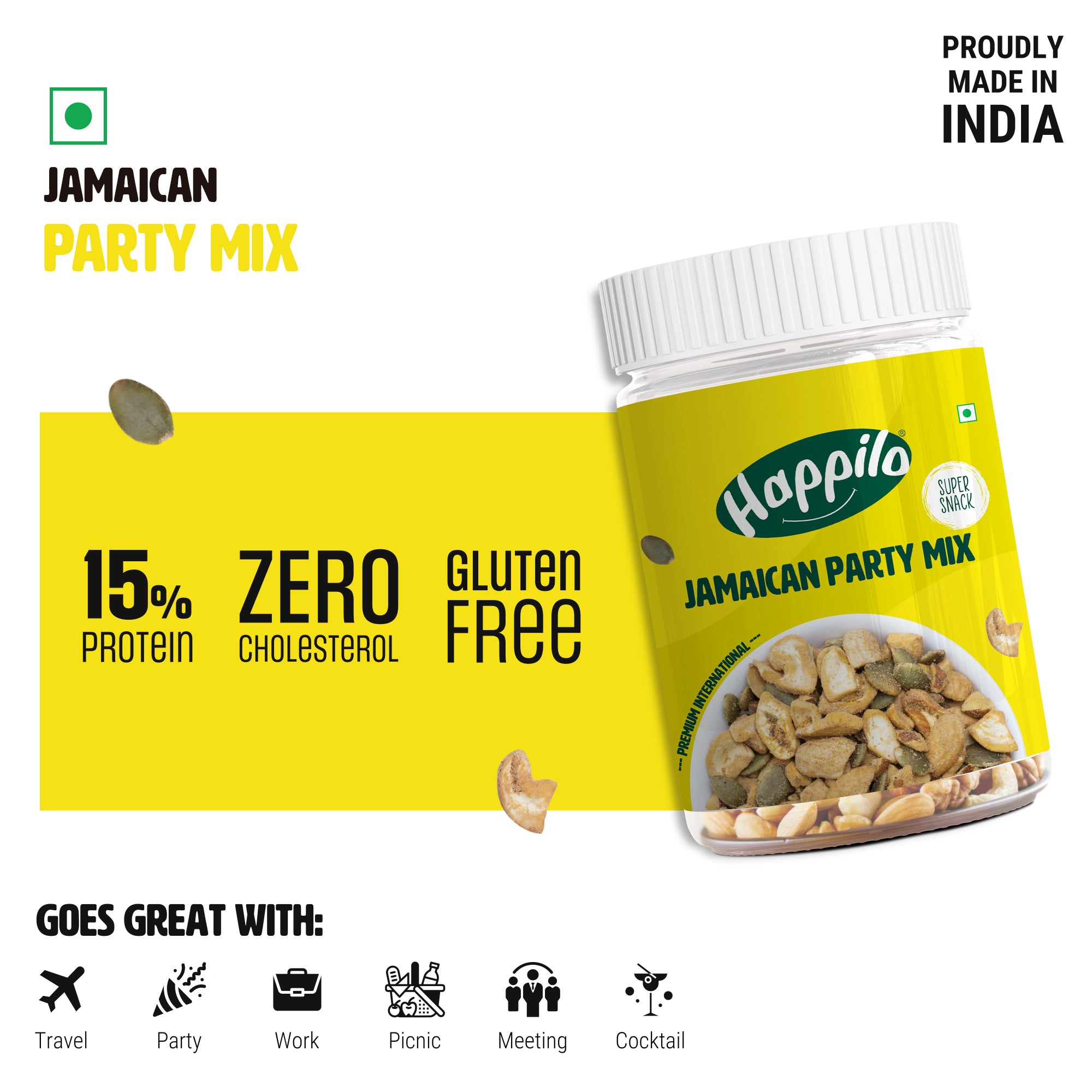 Happilo Premium International Jamaican Party Mix 200g