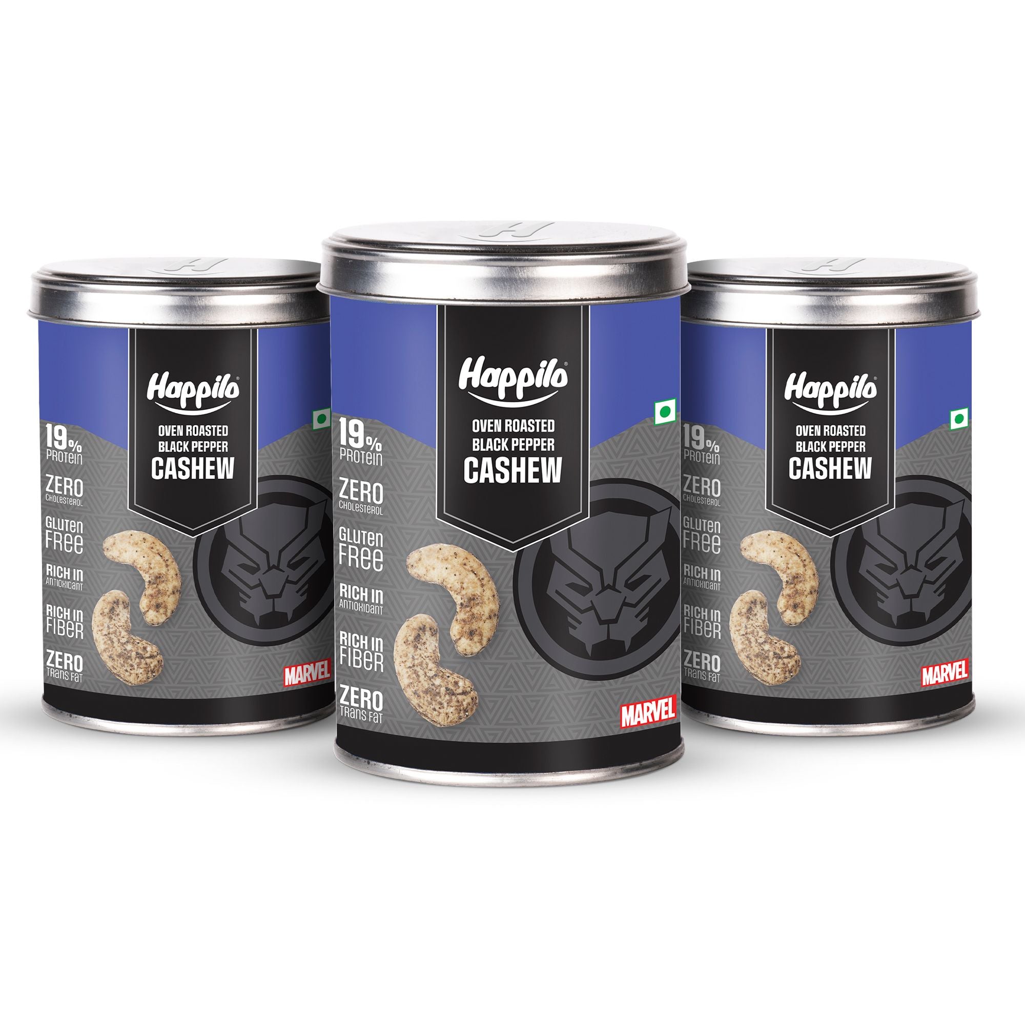 Black Panther Edition Oven Roasted Cashews Black Pepper 150g