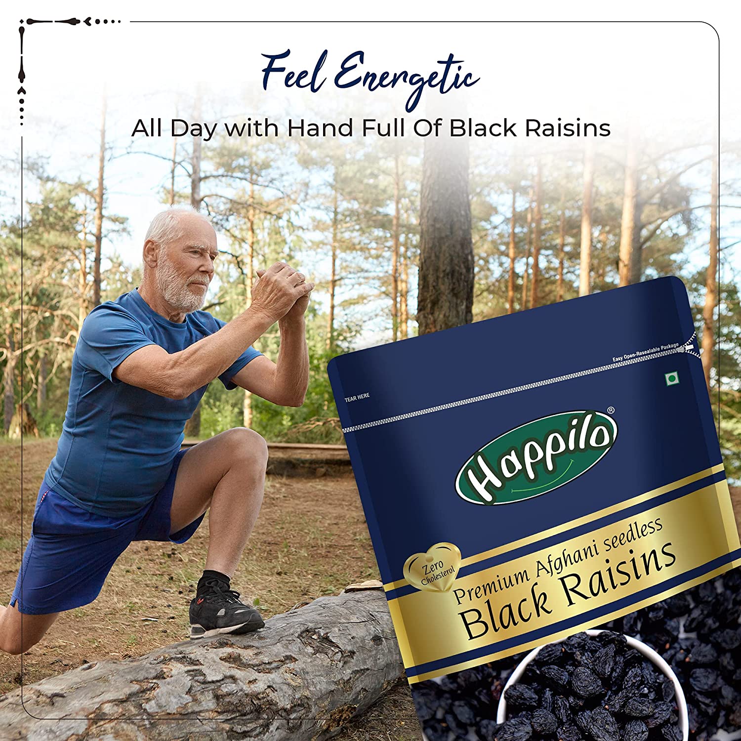 Happilo Premium Dry Fruits & Nuts Pack(Californian Almonds 200g Whole Cashews 200g Green Raisins 250g Omani Dates 250g Black Raisins 250g Iranian Pistachios 200g Deluxe Kashmiri Walnut Kernels 200g)