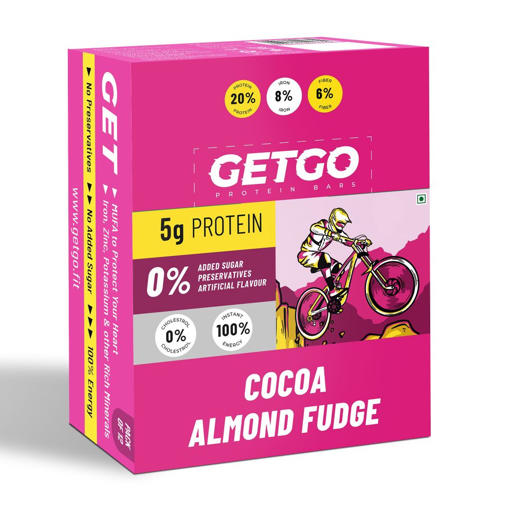 GetGo Cocoa Almond Fudge Protein Bar 22g