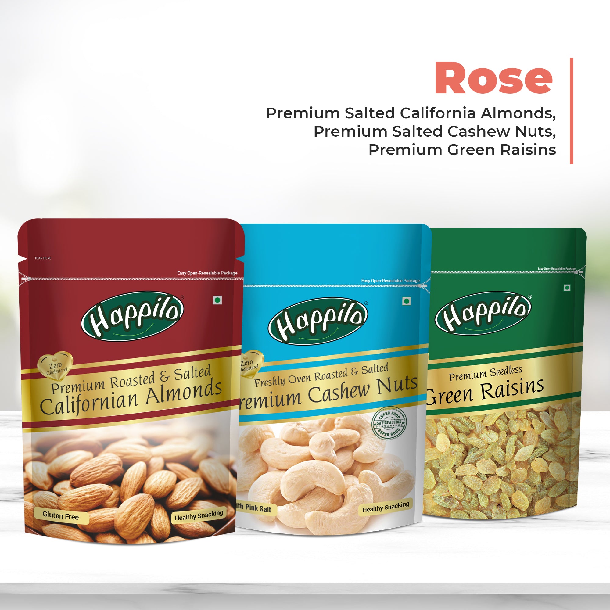 Happilo | Dry Fruit Gift Hamper | Rose