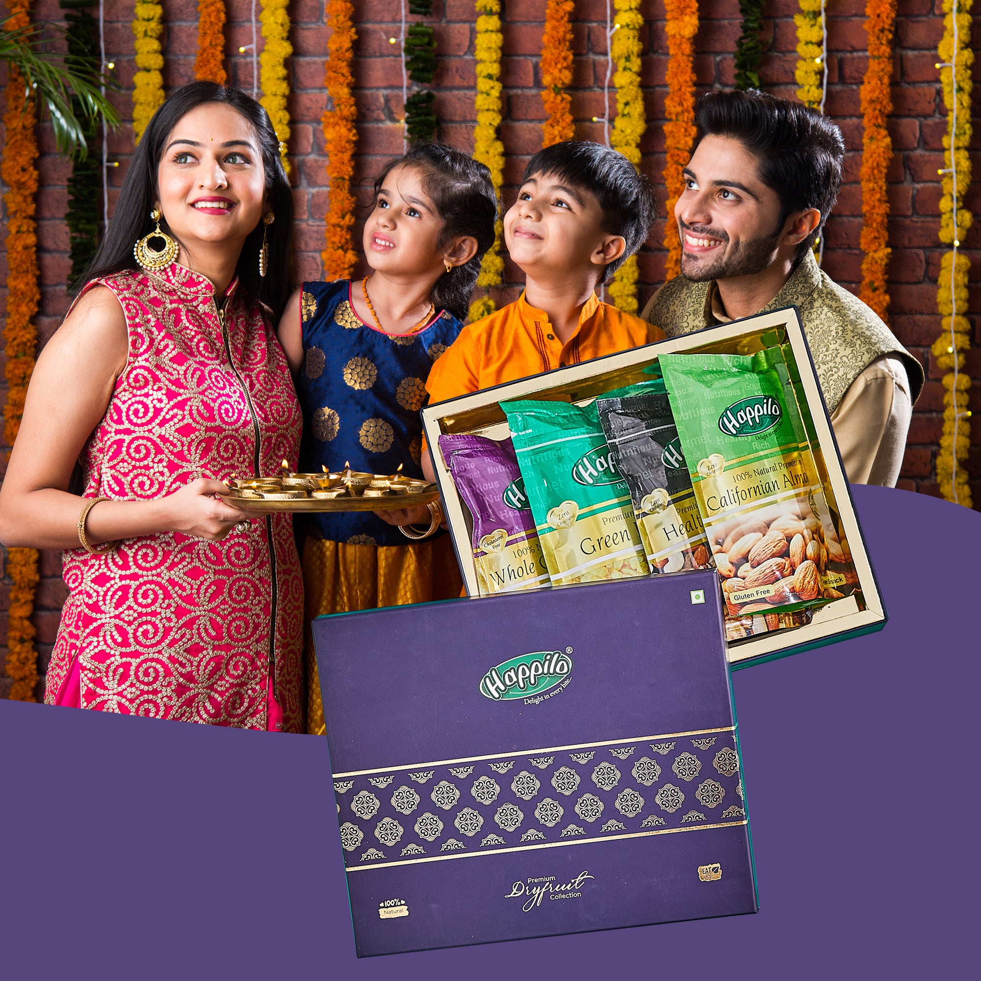 Happilo | Dry Fruit Gift Hamper | Snowdrop