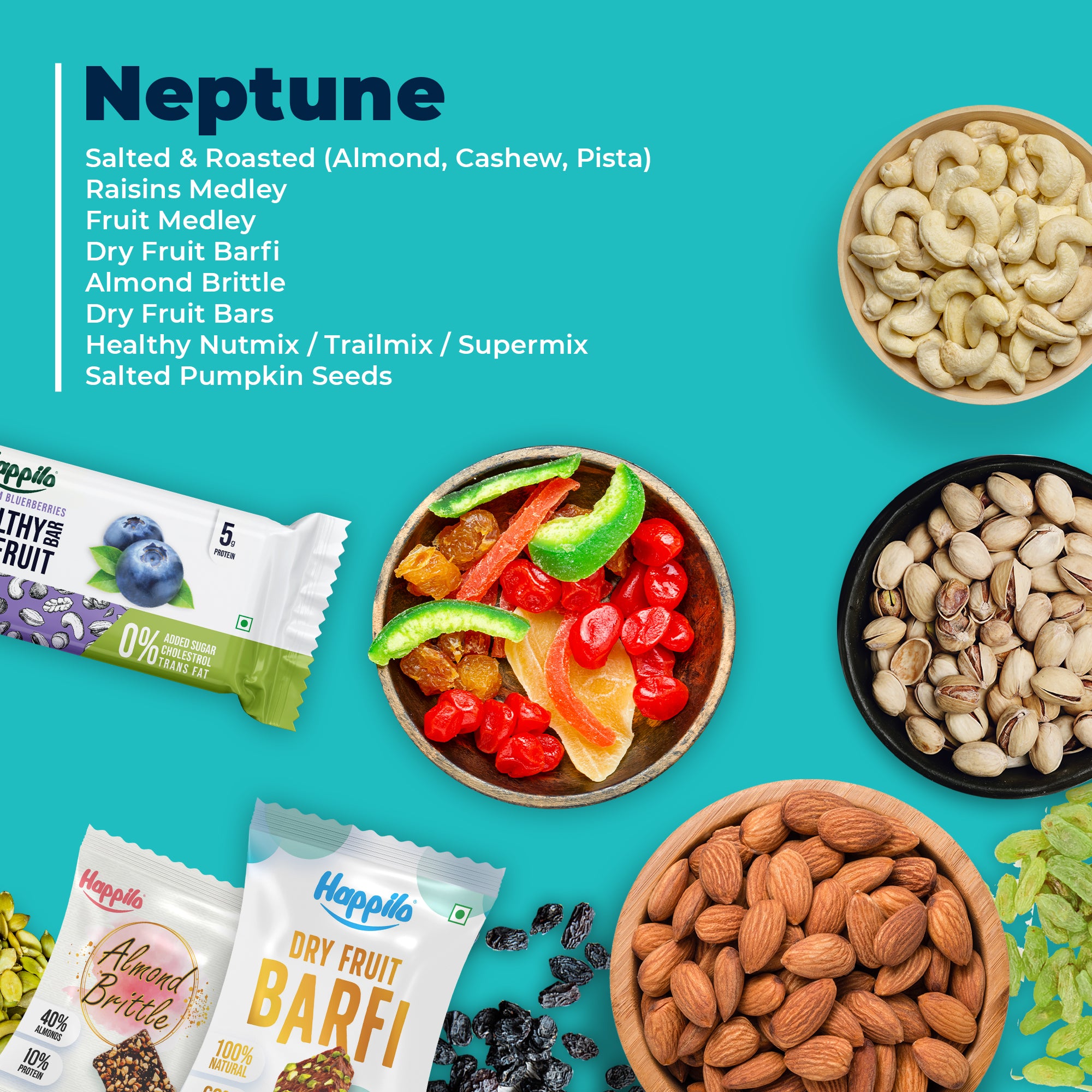 Happilo Dry Fruit Celebrations Gift Box Neptune