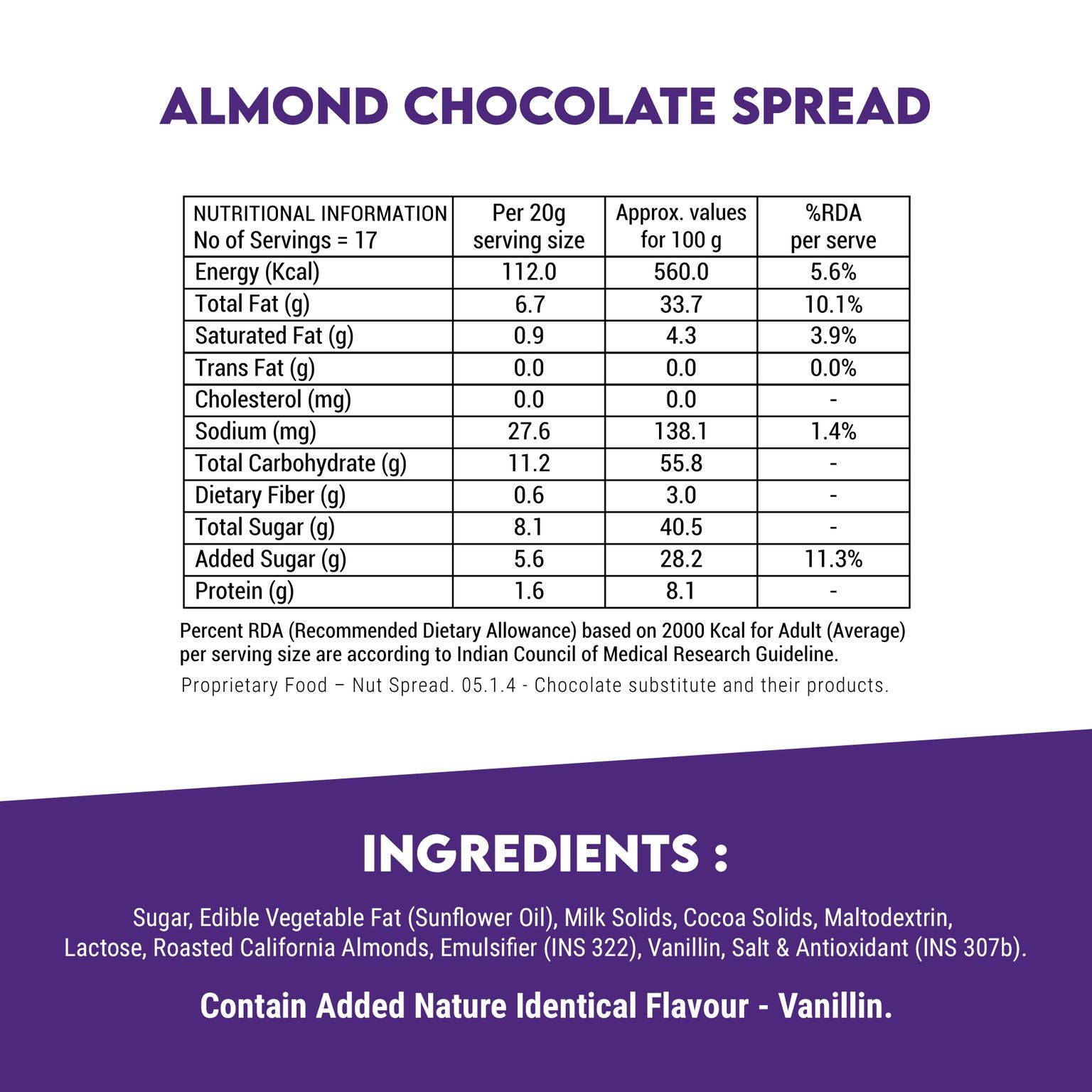 Premium Almond and Cashew Spread Combo 700g (350g Each)