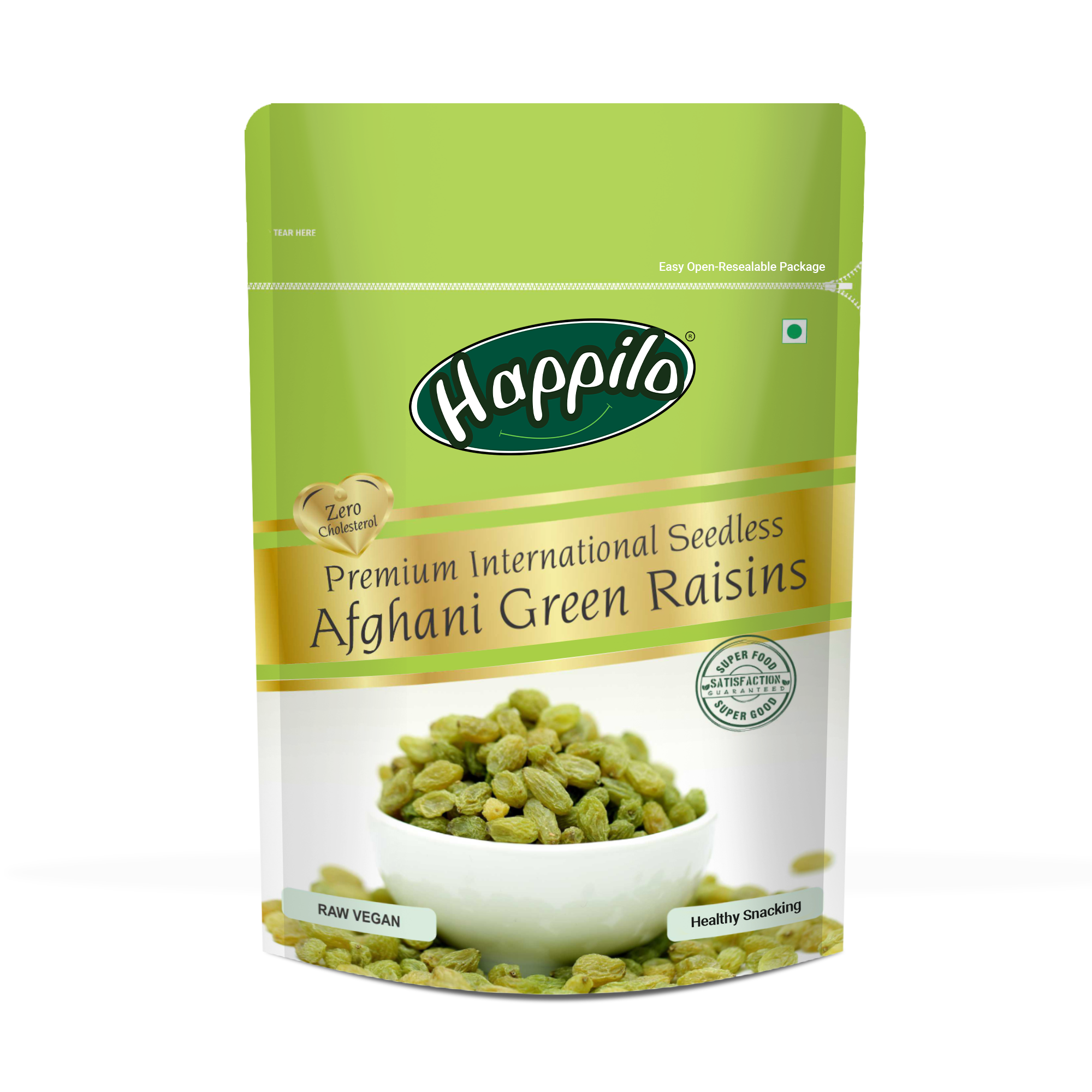 Happilo Premium seedless Afghani Green Raisins