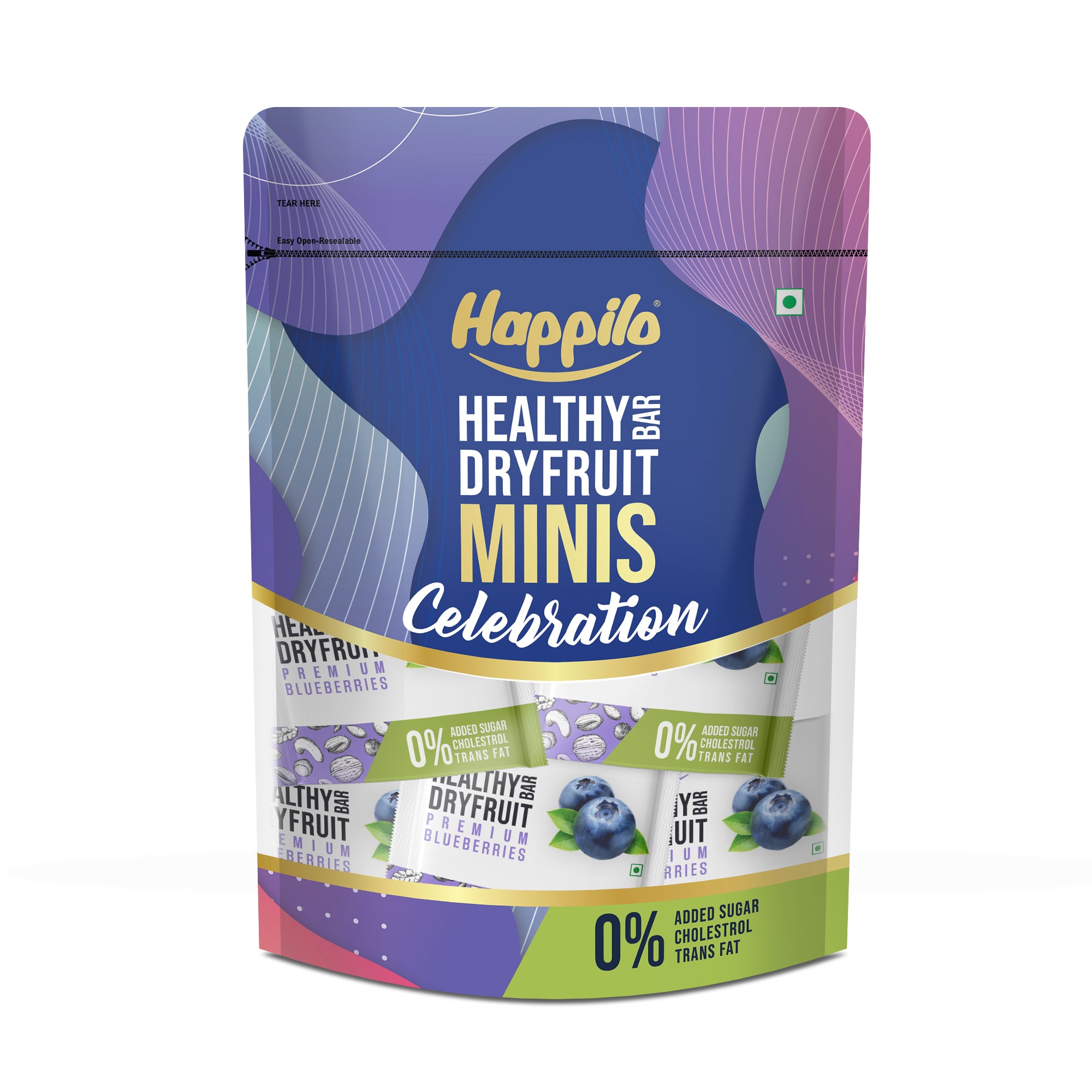 Blueberries Celebration Mini Dry Fruit Bar (12x15g)