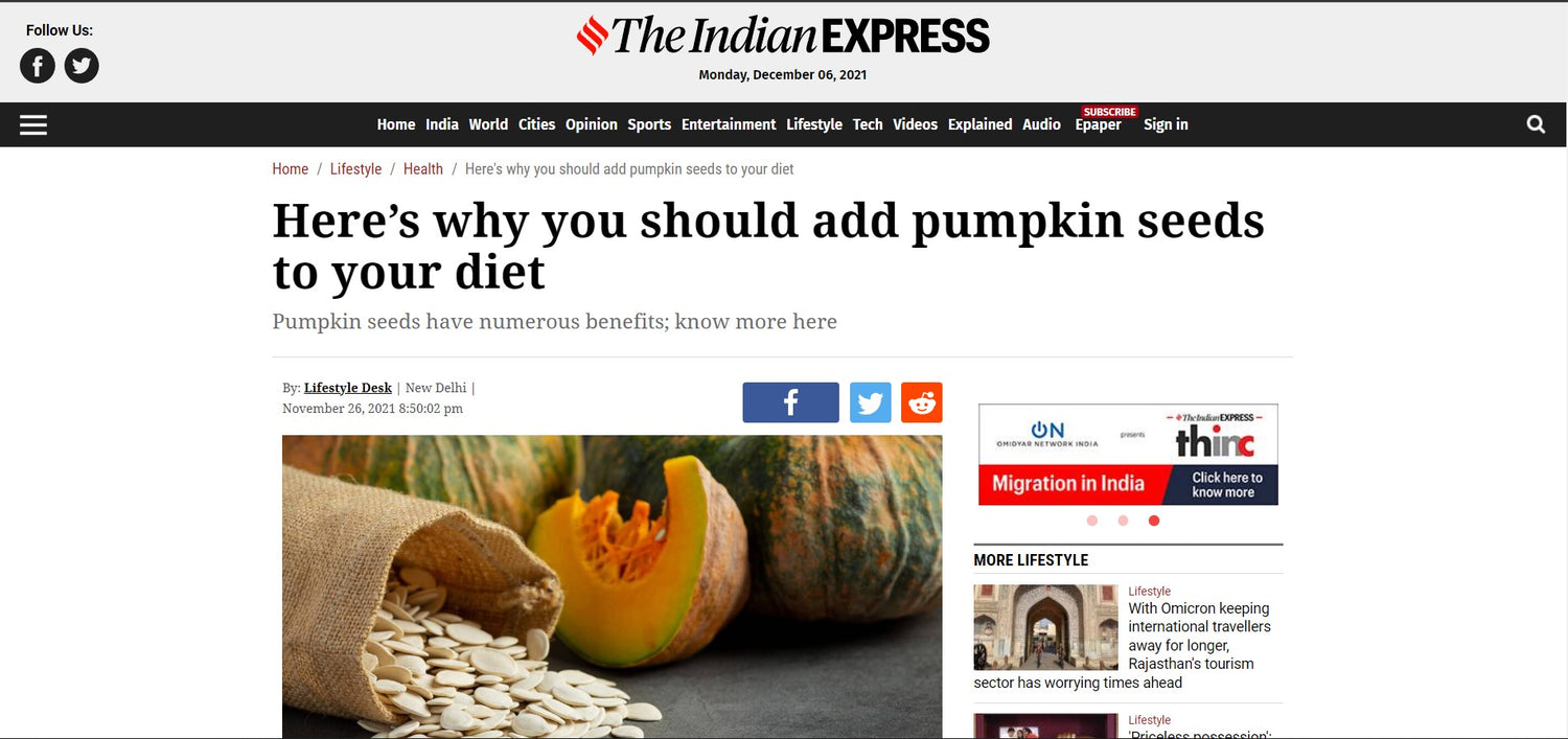 Here’s why you should add pumpkin seeds to your diet