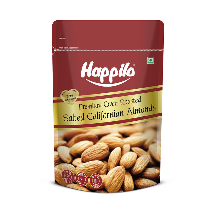 Happilo Roasted & Lightly Salted Premium Californian Almonds