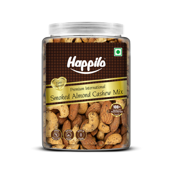 Happilo Premium International Smoked Almond Cashew Mix Jar 900g