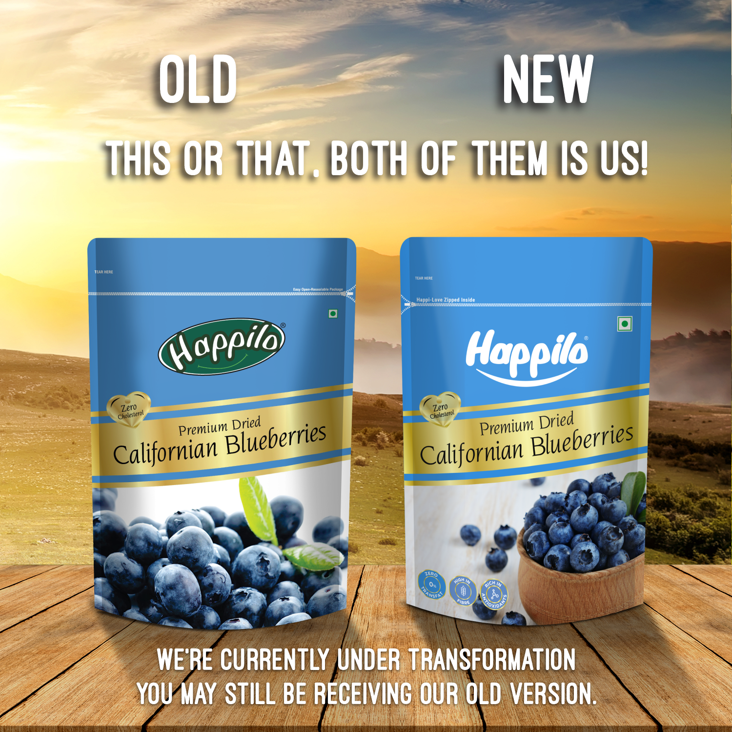 Happilo Healthy & Sweet Californian Dried Blueberries