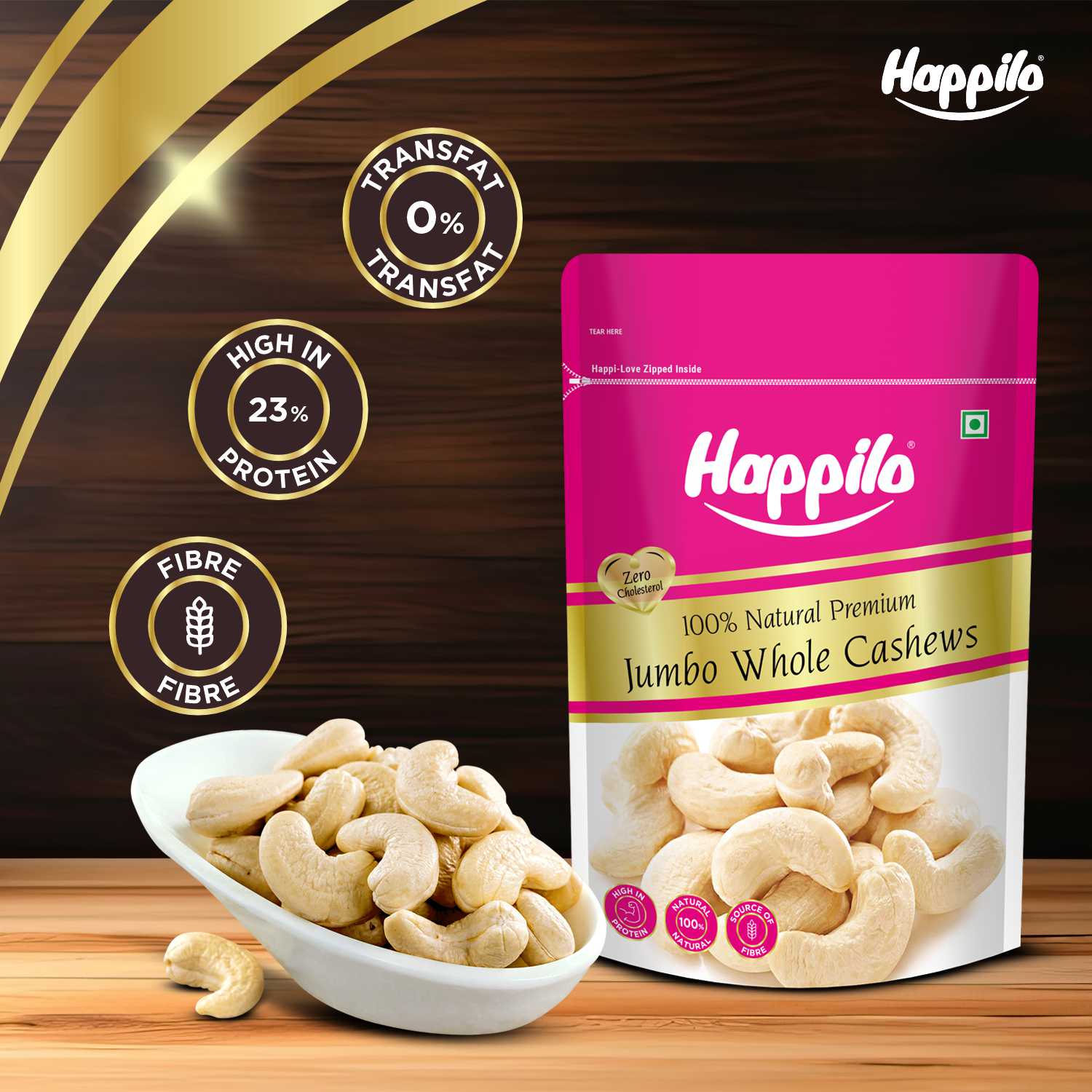 Happilo Jumbo Premium Whole Cashew Nuts