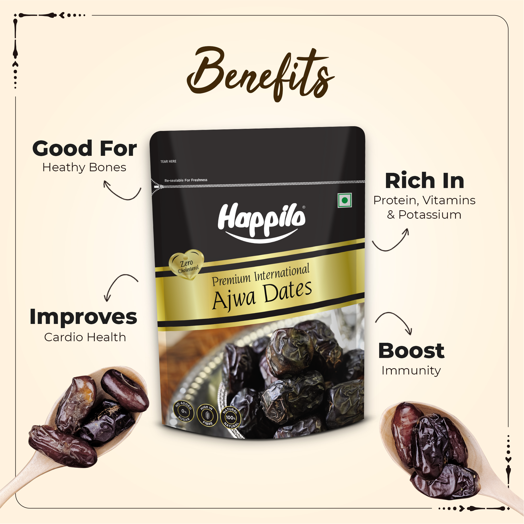 Happilo Premium International Ajwa Dates