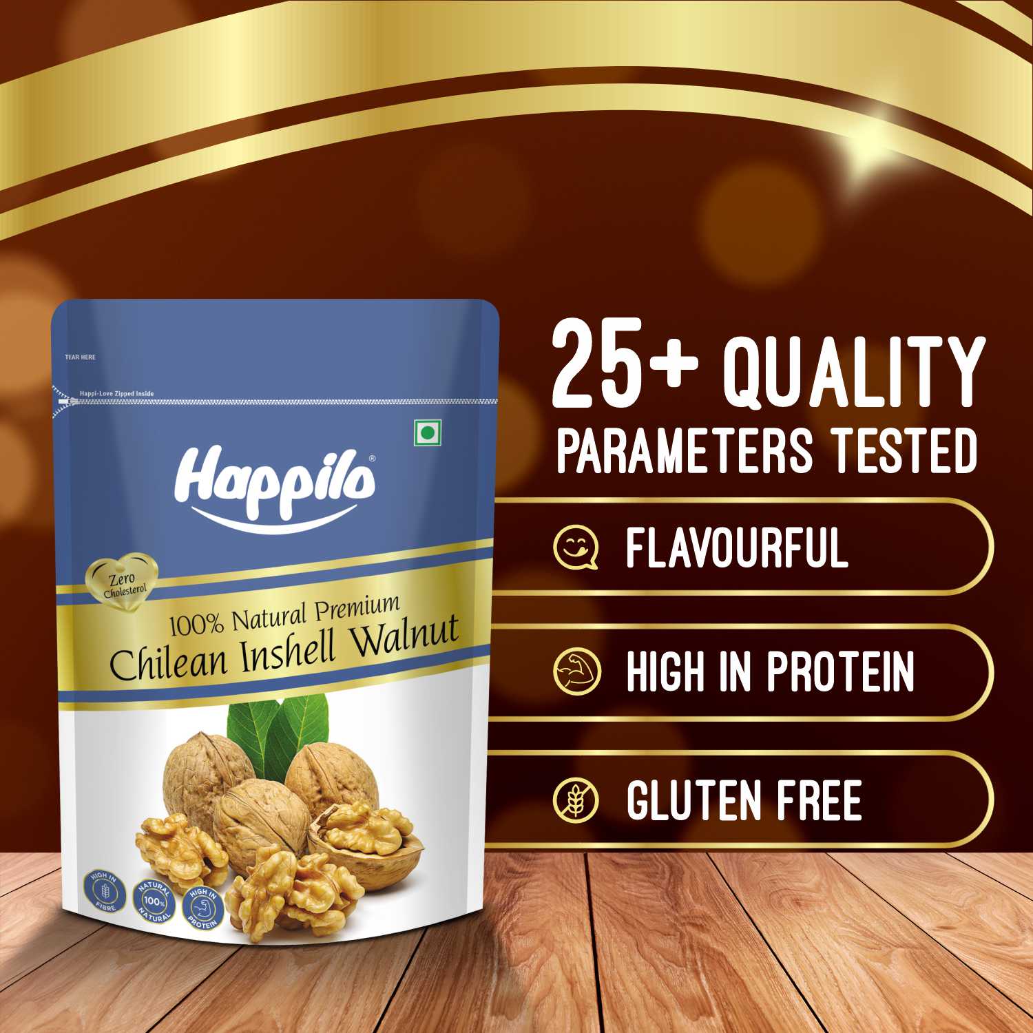 Happilo Premium Chilean Raw Inshell Walnuts