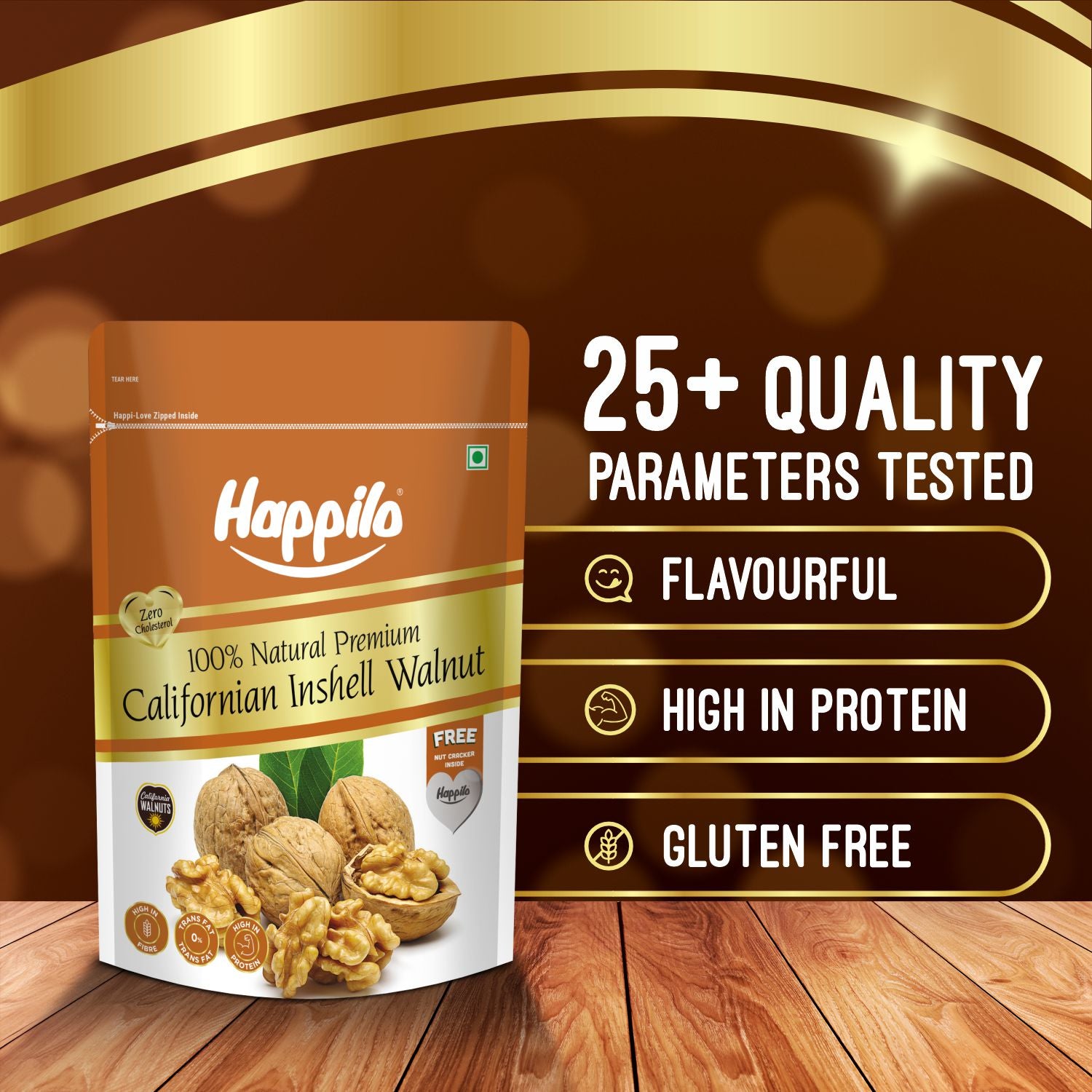 Happilo Premium Whole California Inshell Walnuts