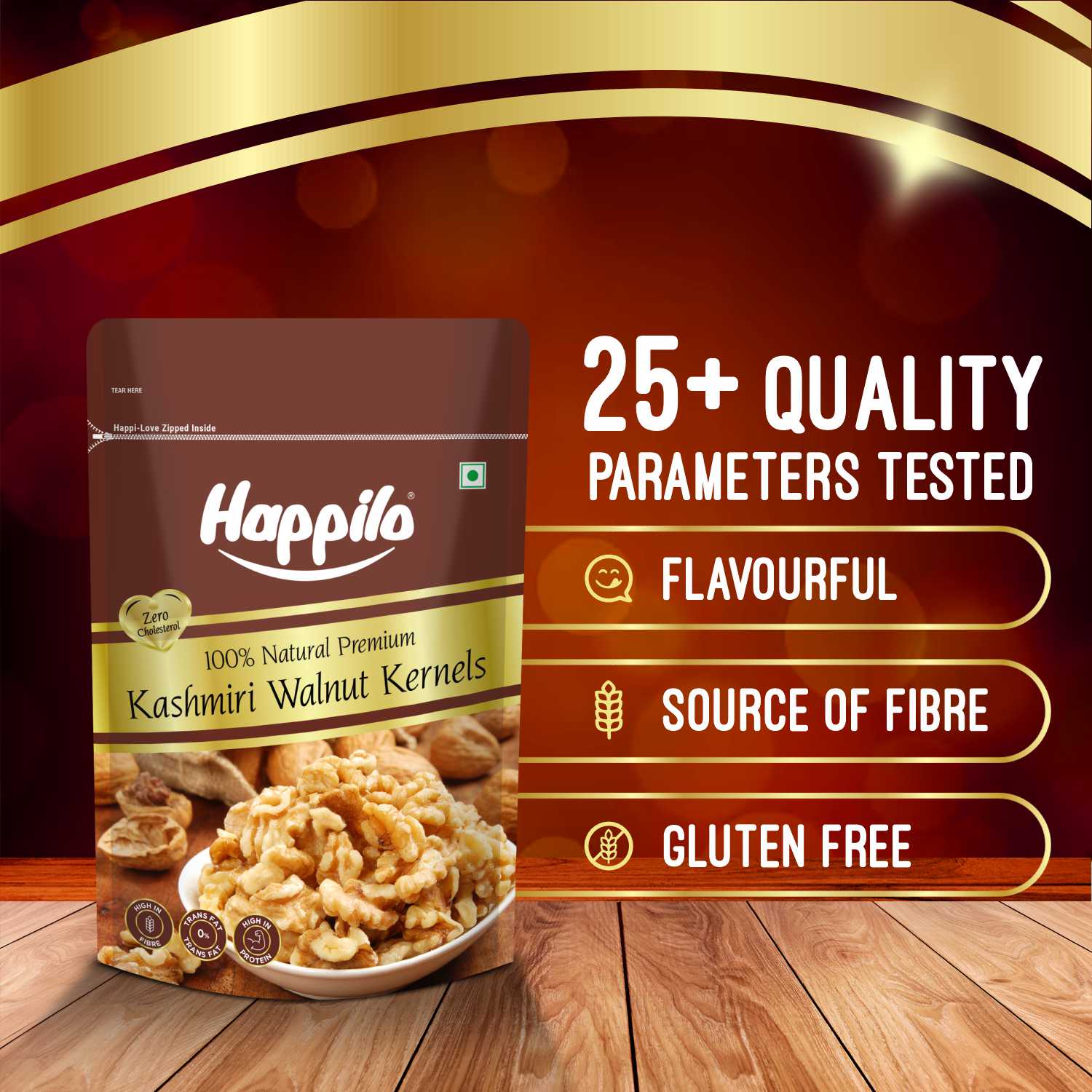 Happilo 100% Natural Kashmiri Walnut Kernels