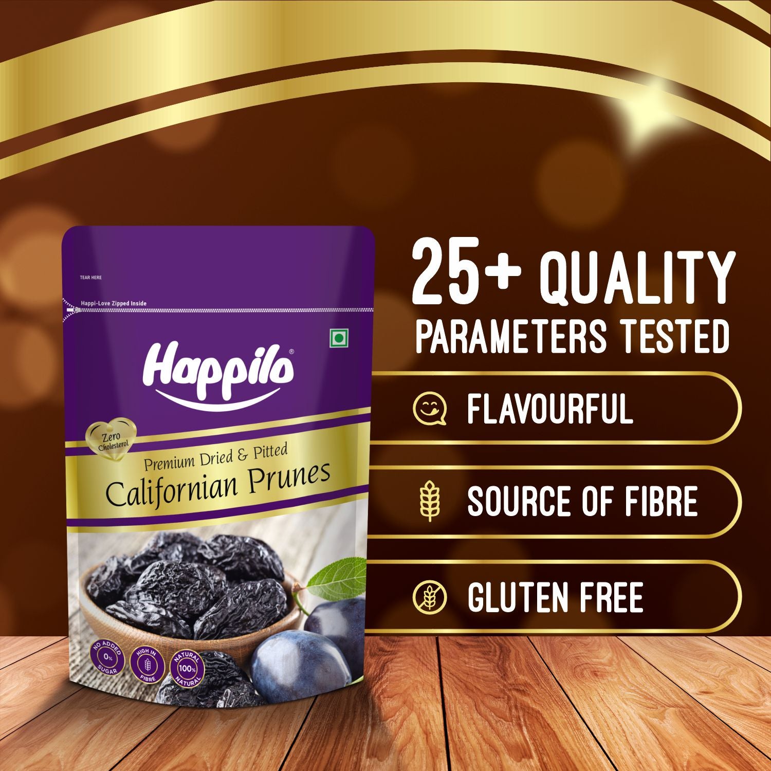 Happilo Premium Dried Californian Pitted Prunes