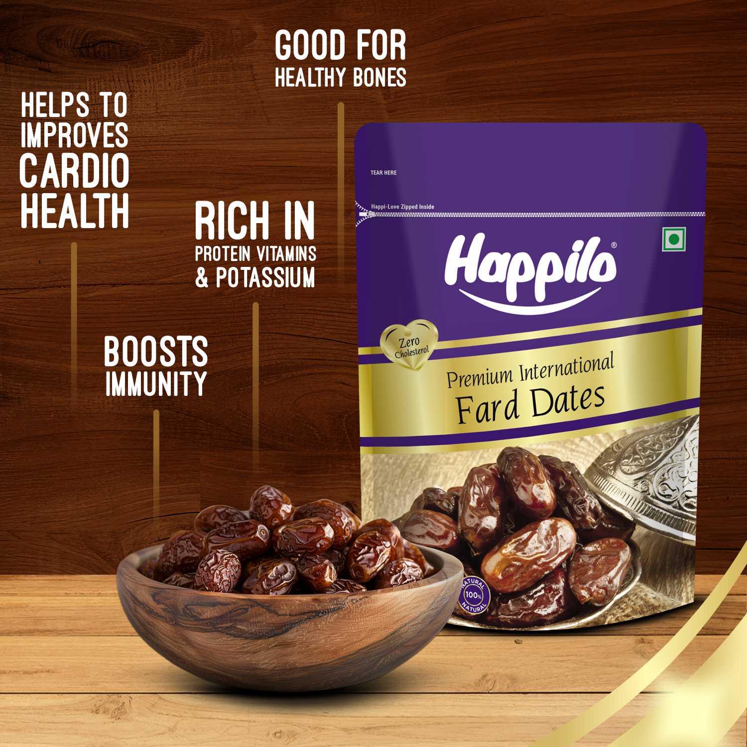 Happilo Premium Fard Dates 500g