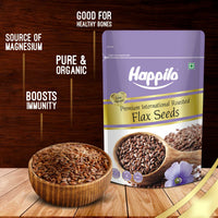 Happilo Premium Authentic Flax seeds Roasted 250g (Pack of 5)