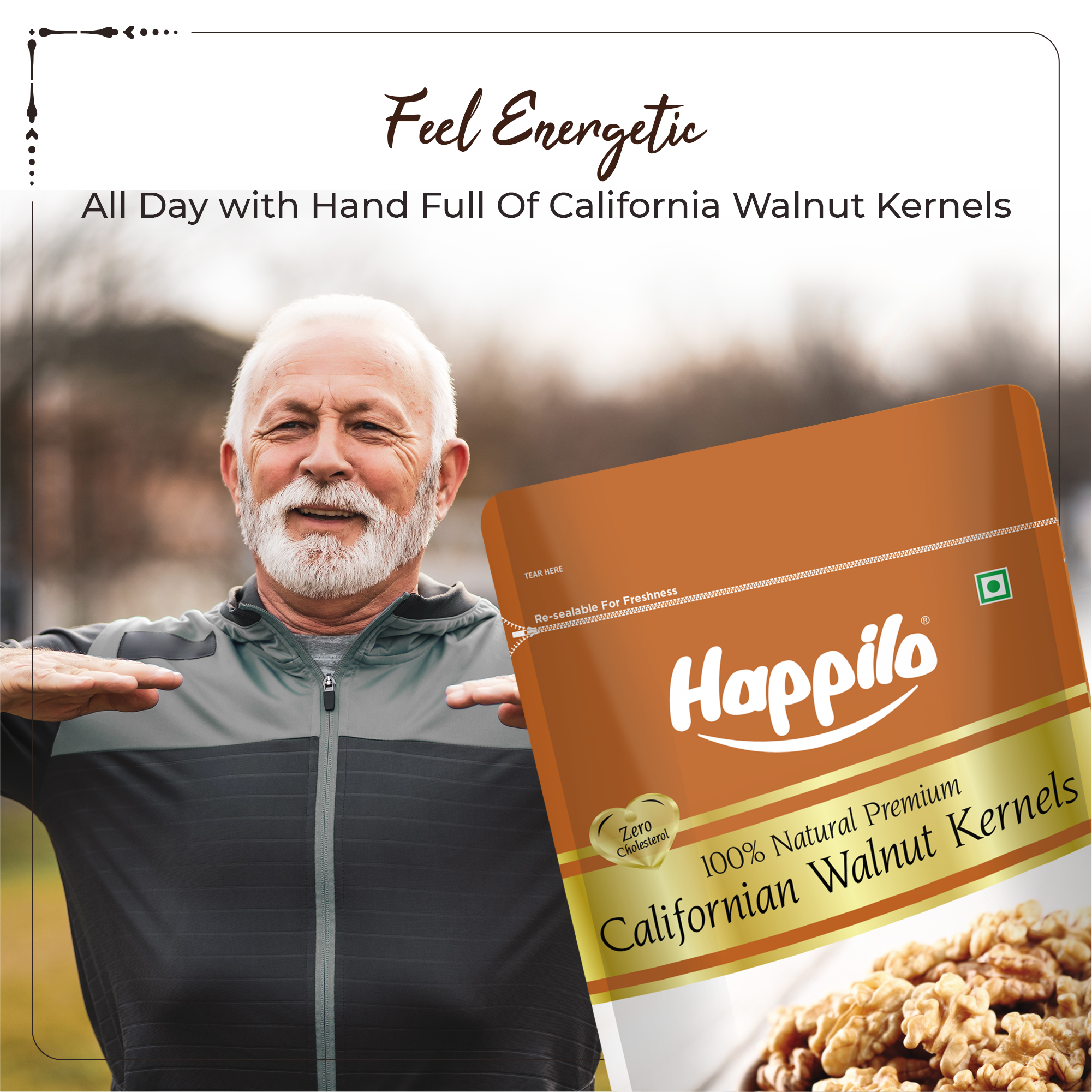 Happilo 100% Natural Californian Walnut Kernels