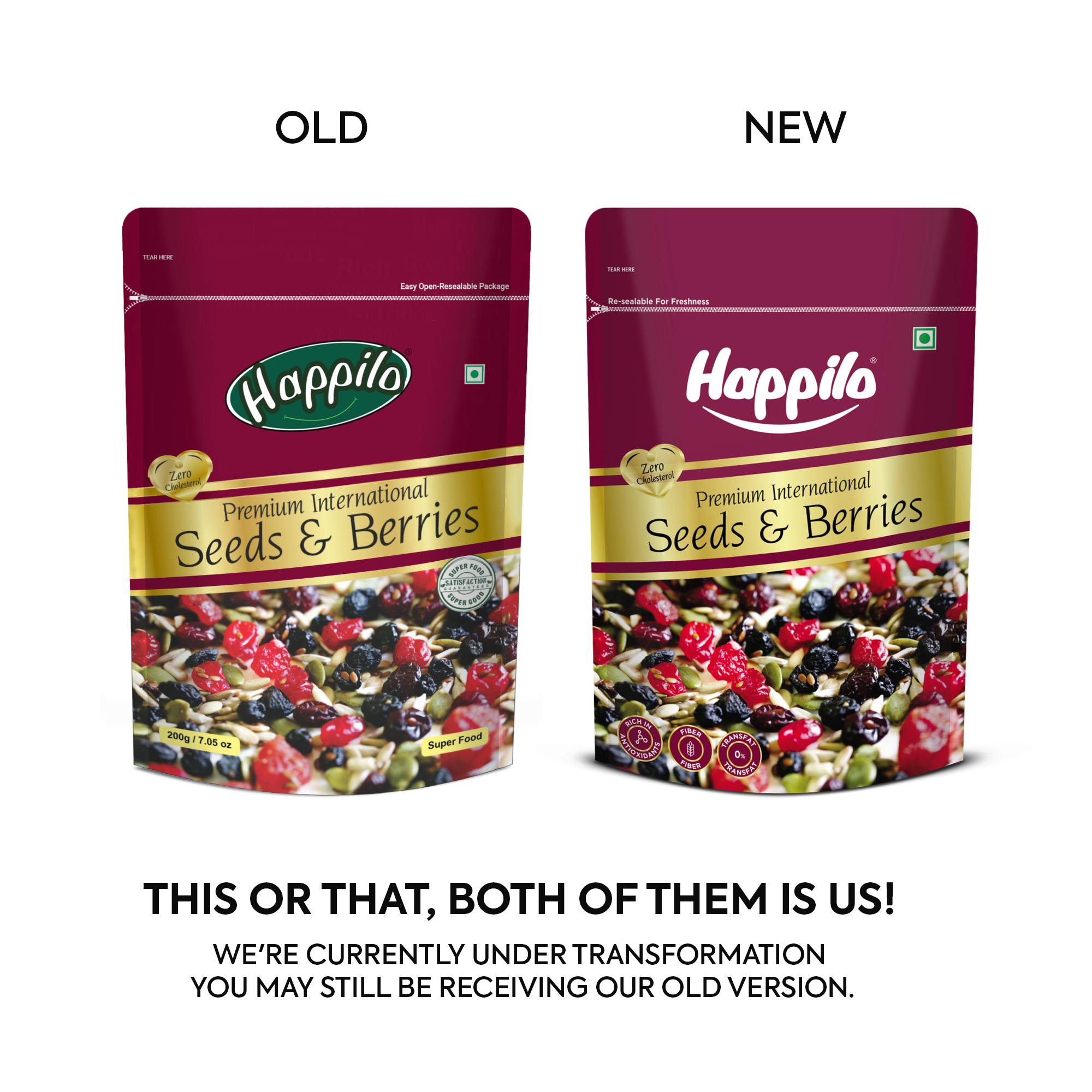 Happilo Sweet & Crunchy Premium Seeds & Berries Mix