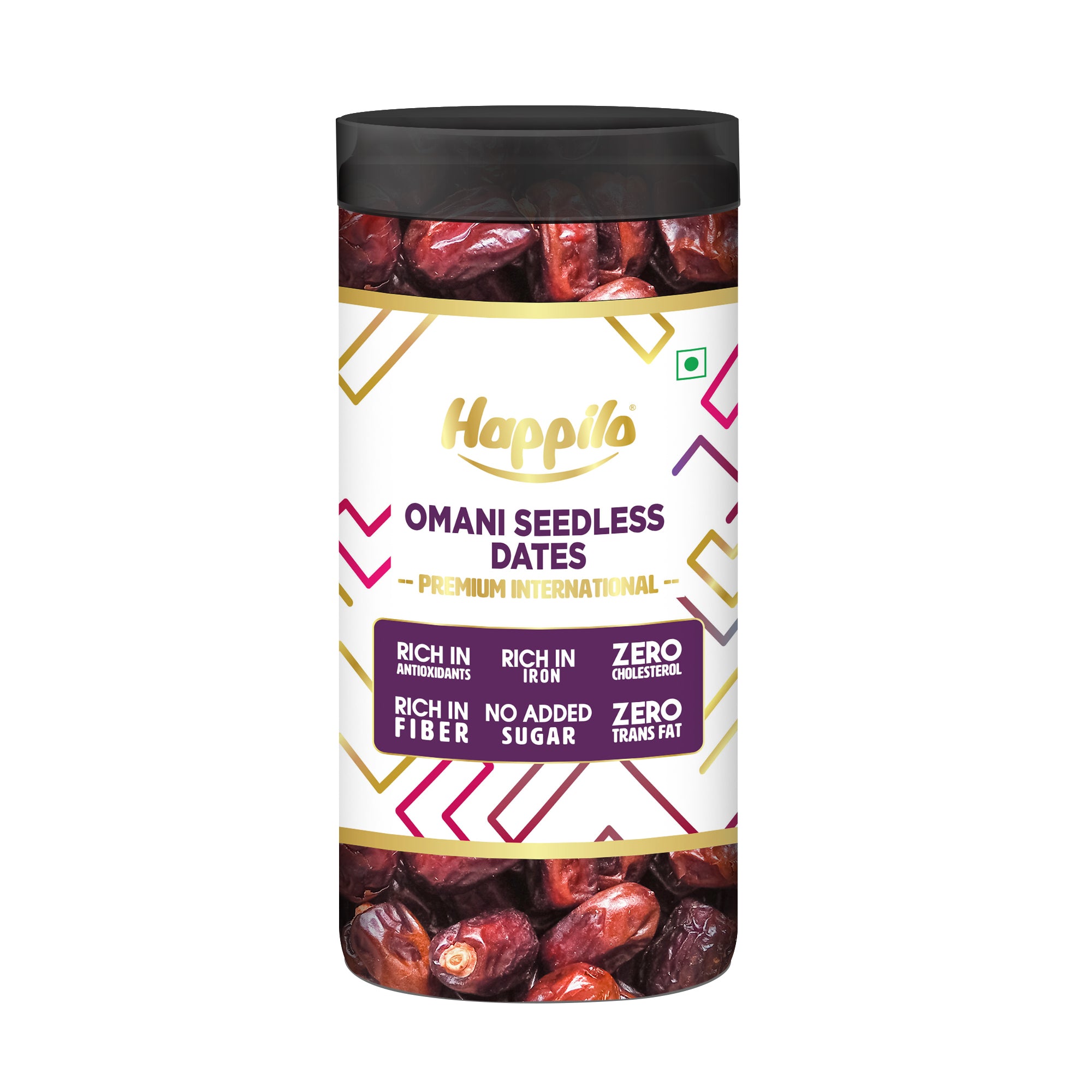 Happilo Omani Seedless Dates 500g