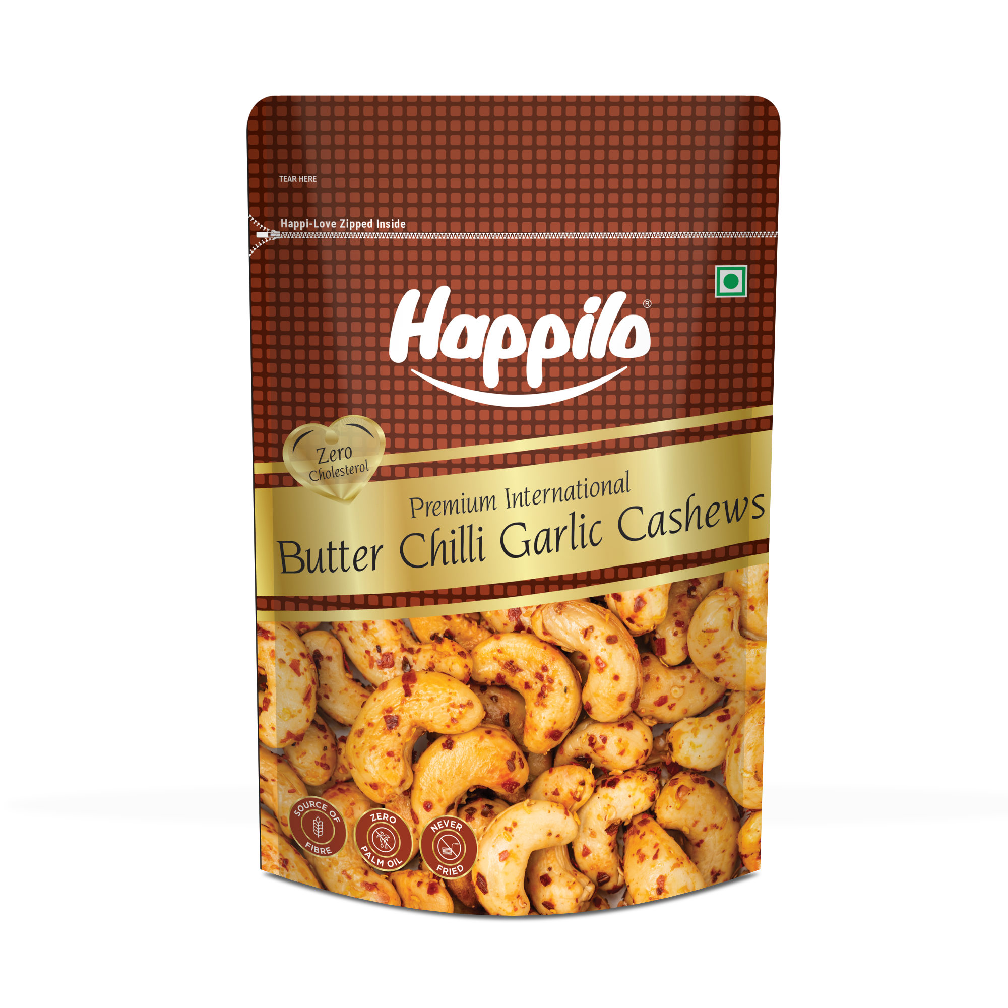Happilo Premium International Butter Chilli Garlic Cashew 160g