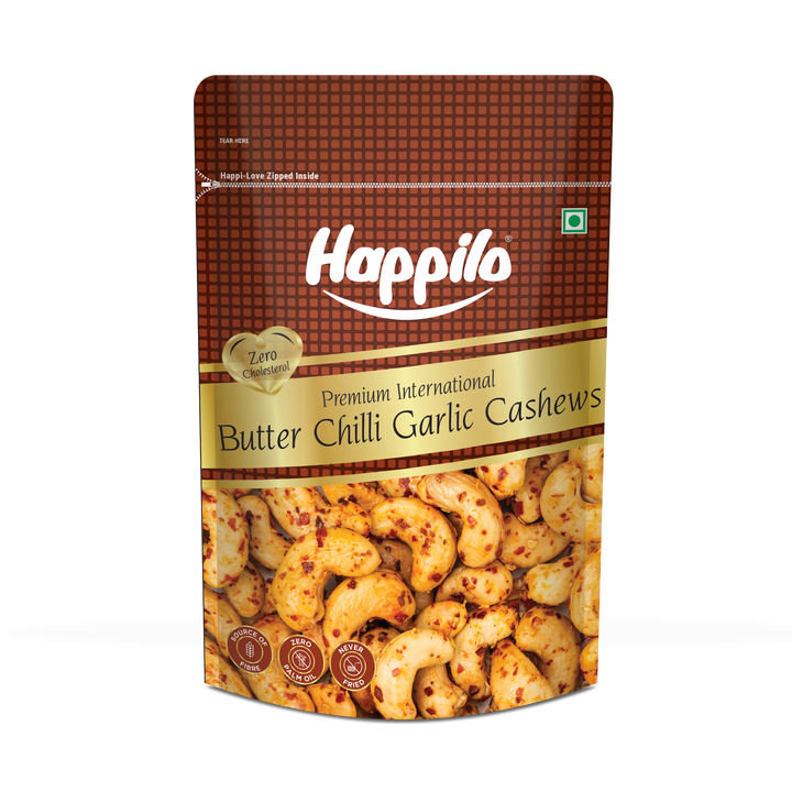 Happilo Premium International Butter Chilli Garlic Cashew 160g