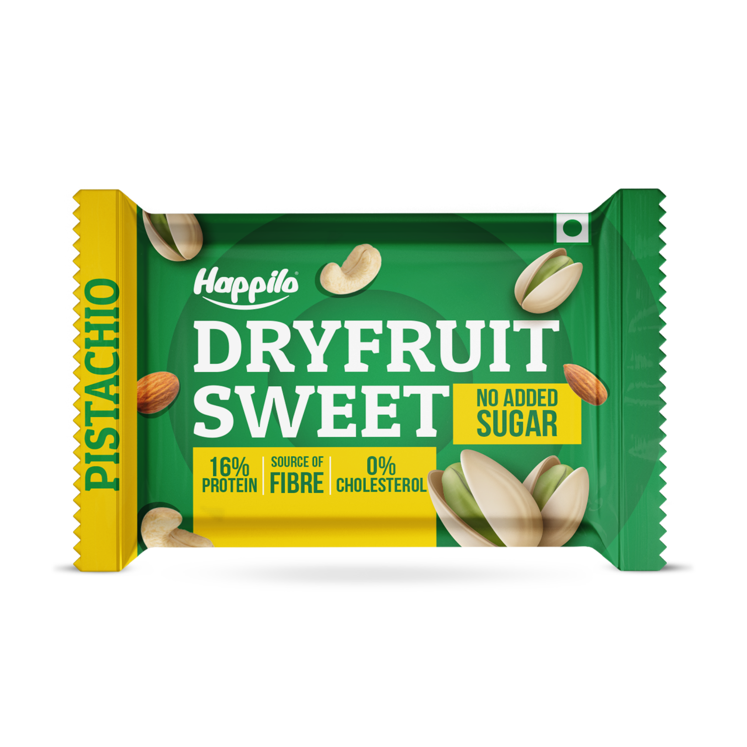Happilo Premium Pistachios Healthy Mini Dry Fruit Bar 15g