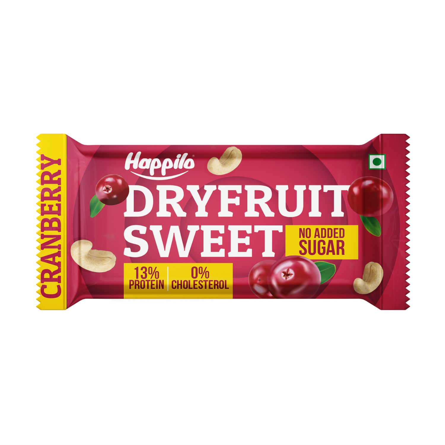 Happilo Cranberry Cashews Healthy Dry Fruit Bar 35g