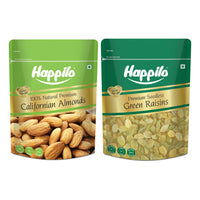 Happilo Premium Super Value Pack Combo 900g (Almond 450g & Raisins 450g)