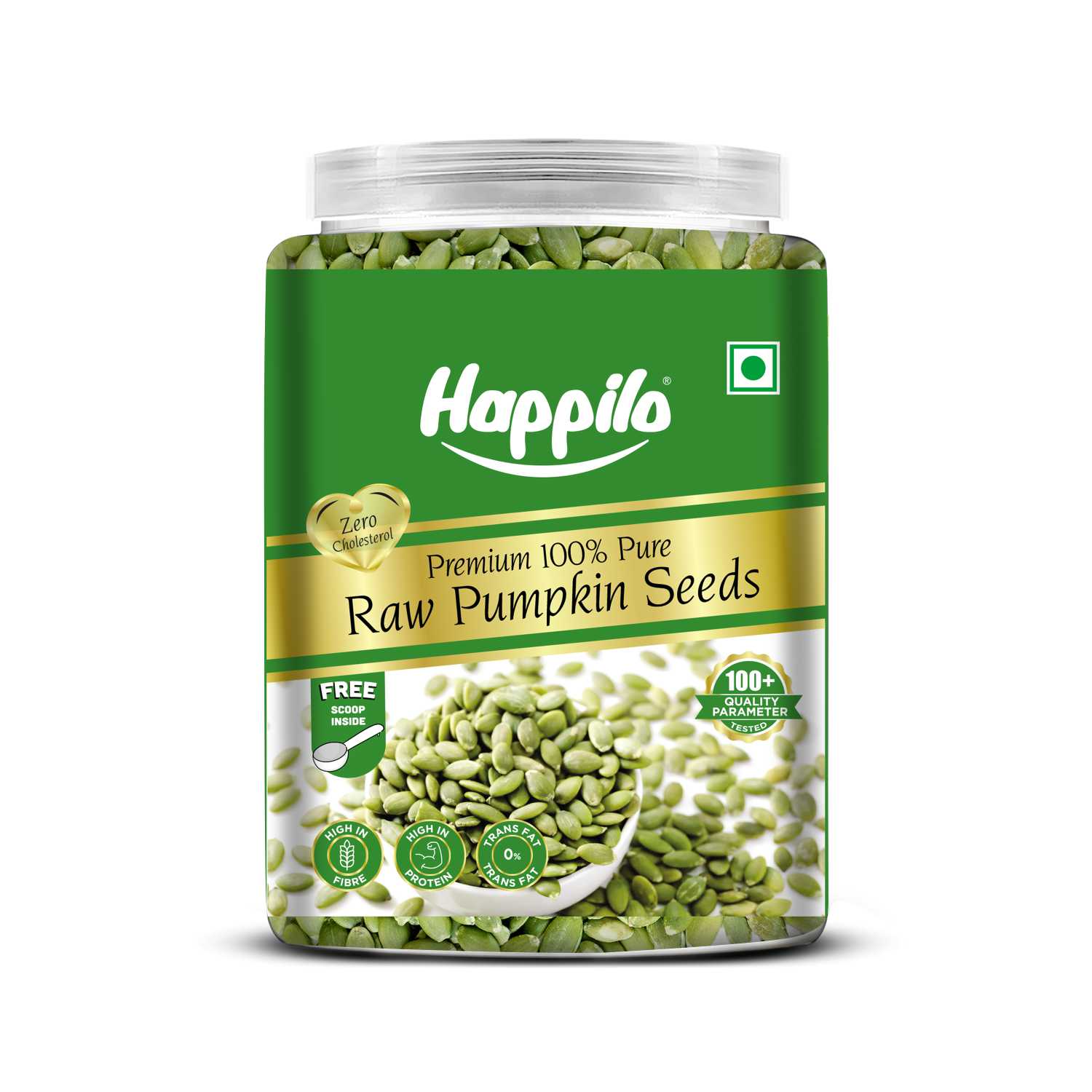 Happilo Premium Pumpkin Seeds All Natural Jar 900g