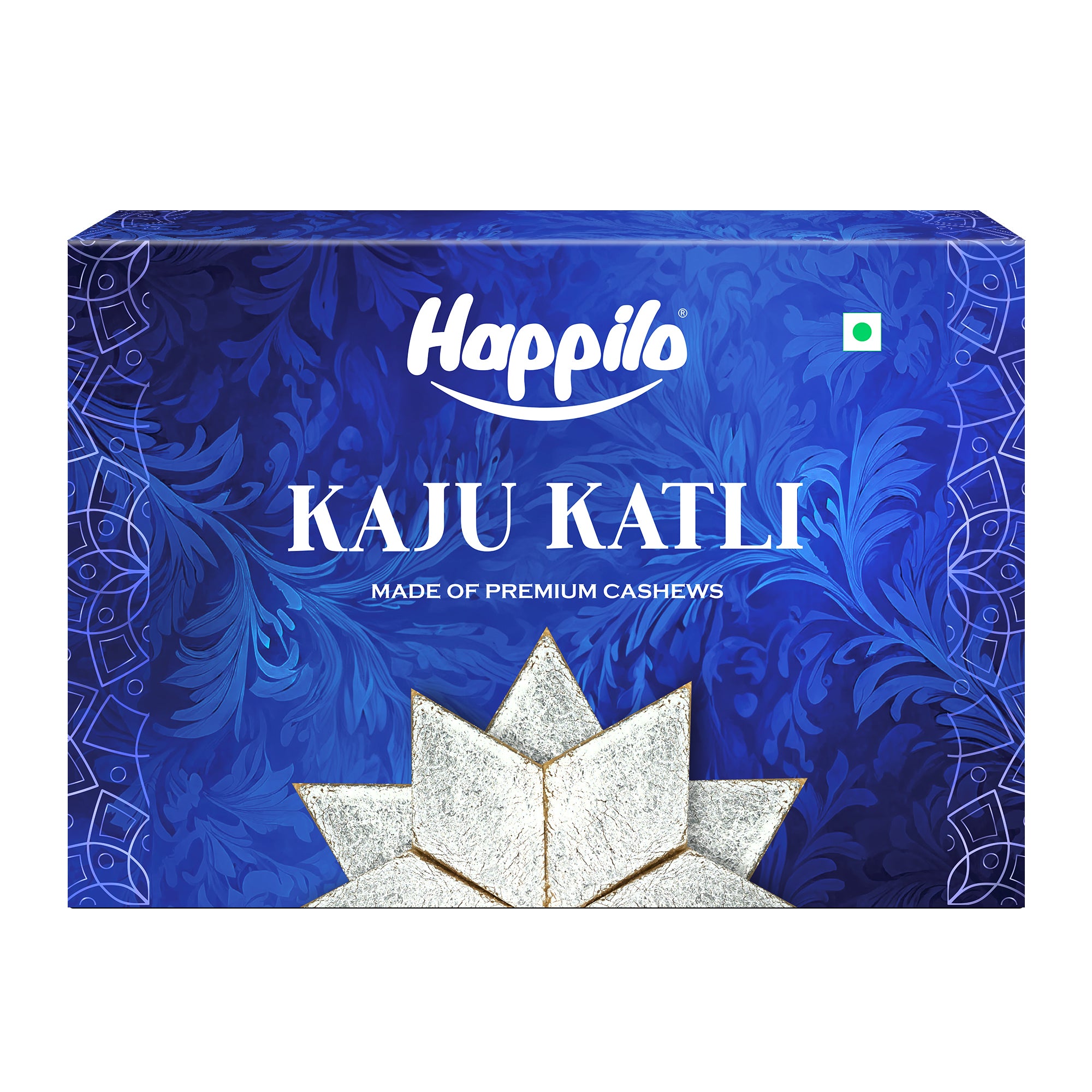 Happilo Premium Kaju Katli 200g, Traditional Indian Sweet, Premium Cashew Fudge, Festive Treat